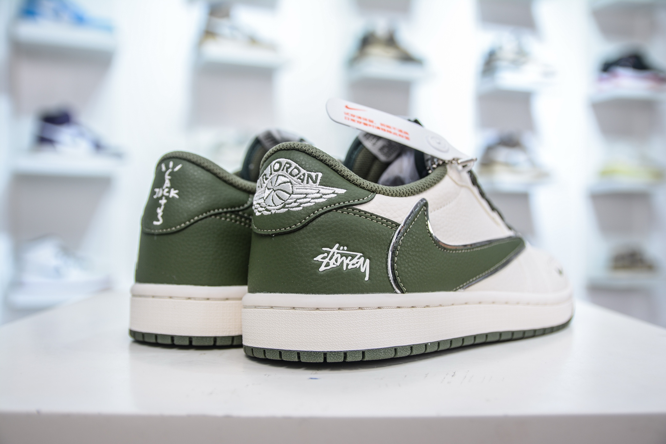 270 TS x Air Jordan x Stussy AJ1 Low 倒钩低帮联名斯图西-米白绿 ST5696-263-Chinese UA Cheap High Quatity Brand Clothes Bags handbags Sneakers wholesale wholesaler seller from China Factory suppliers Fashion Clothing Shoes best Quality Beautiful Price 270 TS x Air Jordan x Stussy AJ1 Low 倒钩低帮联名斯图西-米白绿 ST5696-263