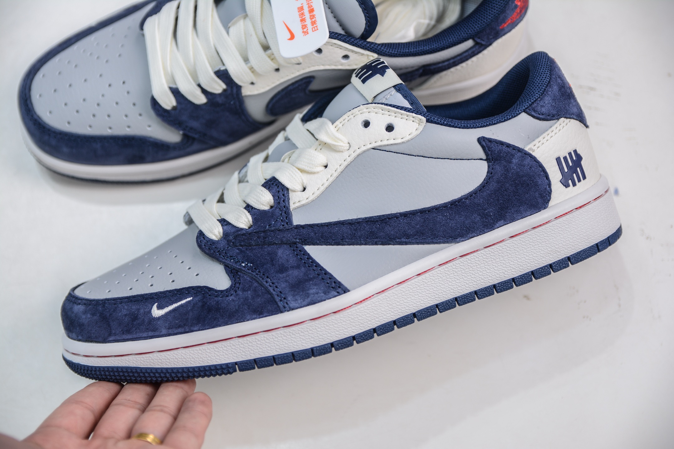 Travis Scott x Nike Air Jordan 1 Low UNDEFEATED - Grey Blue Sneakers 8 i1751295511963 4483 0 6