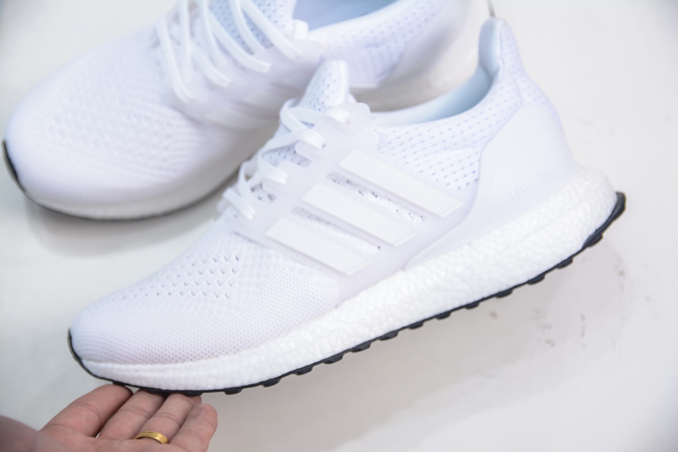 Adidas Ultraboost UB 1.0: Primeknit Upper, Boost Midsole, All White - HQ4202 8 i1751466438522 7280 0 6