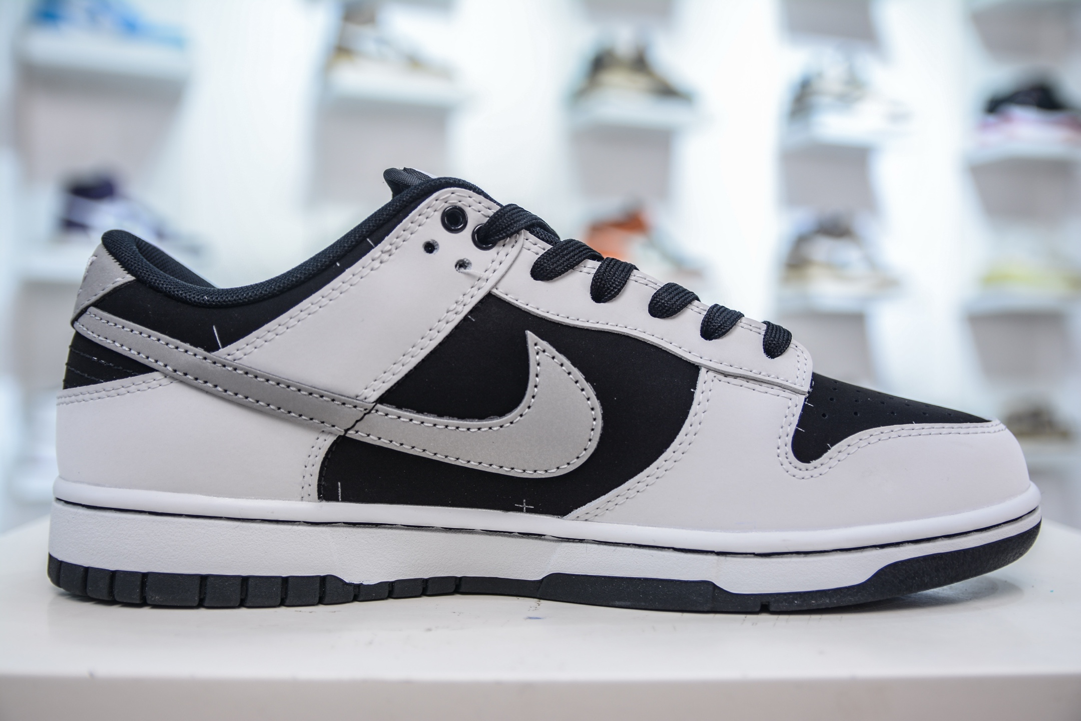 Nike Dunk Low 'Fog Grey/Black' Street Style Sneakers - WB0414 002 4 i1751466719258 5247 0 2