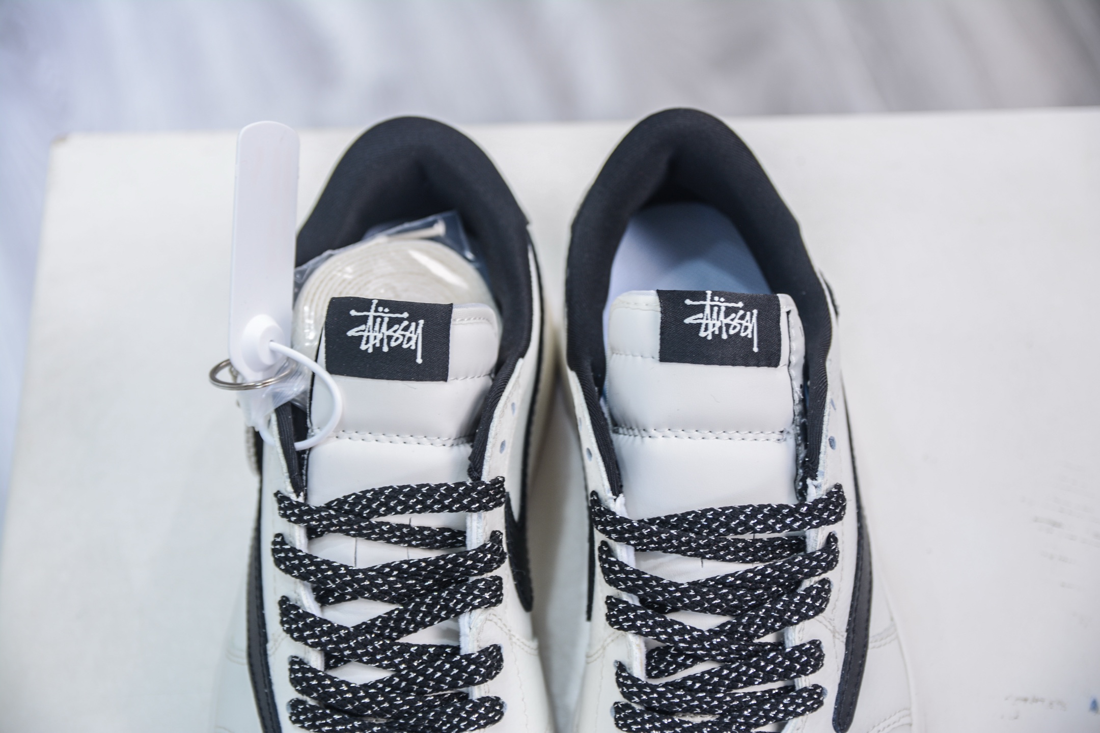 Travis Scott x Nike Air Jordan 1 Low x Stussy White Black Gum Sneakers 9 i1751467592917 9877 0 7