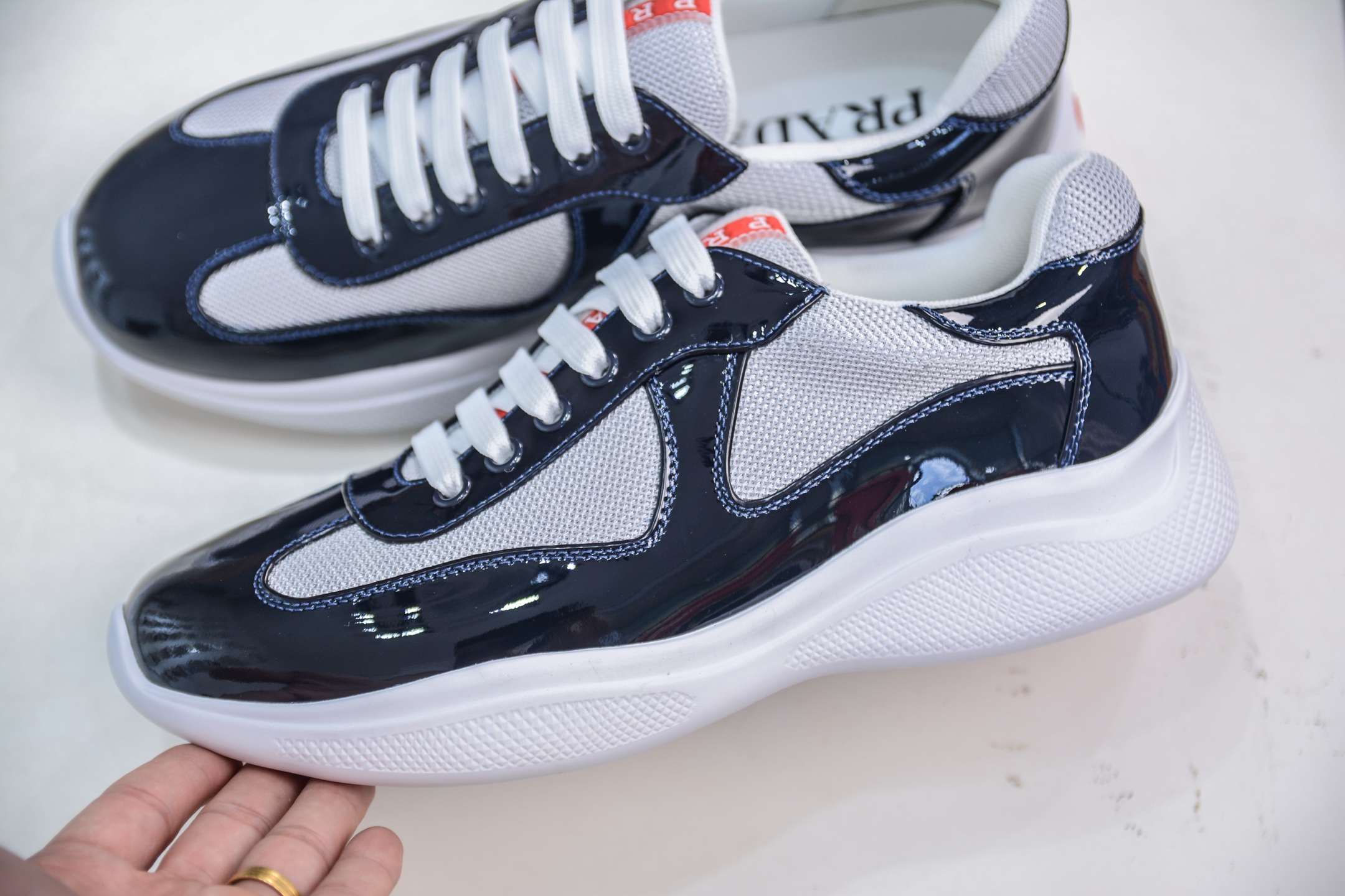 Prada Trainer Sneakers: Italian Leather, Complex Design, Supreme Comfort 8 i1751467730420 1983 0 6