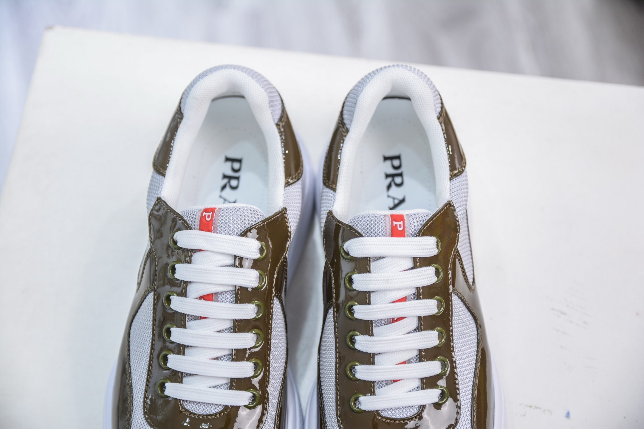 Prada Trainer Sneakers - Brown Leather & Mesh, Comfortable Fit & Stylish Design 9 i1751467776977 6817 0 7