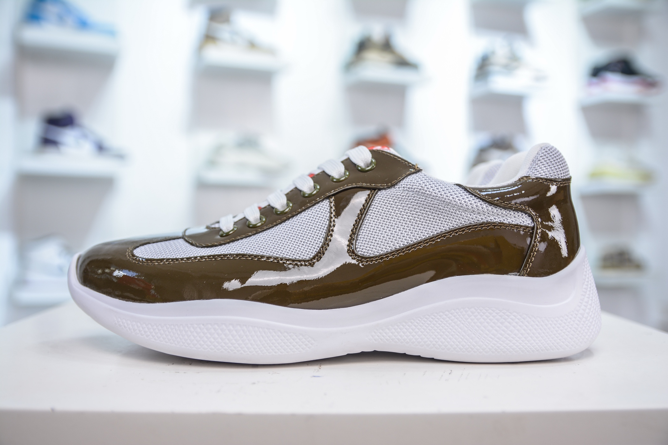 Prada Trainer Sneakers - Brown Leather & Mesh, Comfortable Fit & Stylish Design 2 i1751467777055 1328 0 0