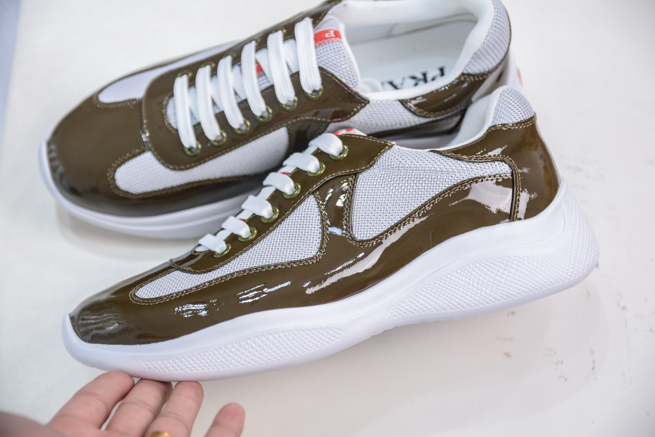 Prada Trainer Sneakers - Brown Leather & Mesh, Comfortable Fit & Stylish Design 8 i1751467778154 6544 0 6