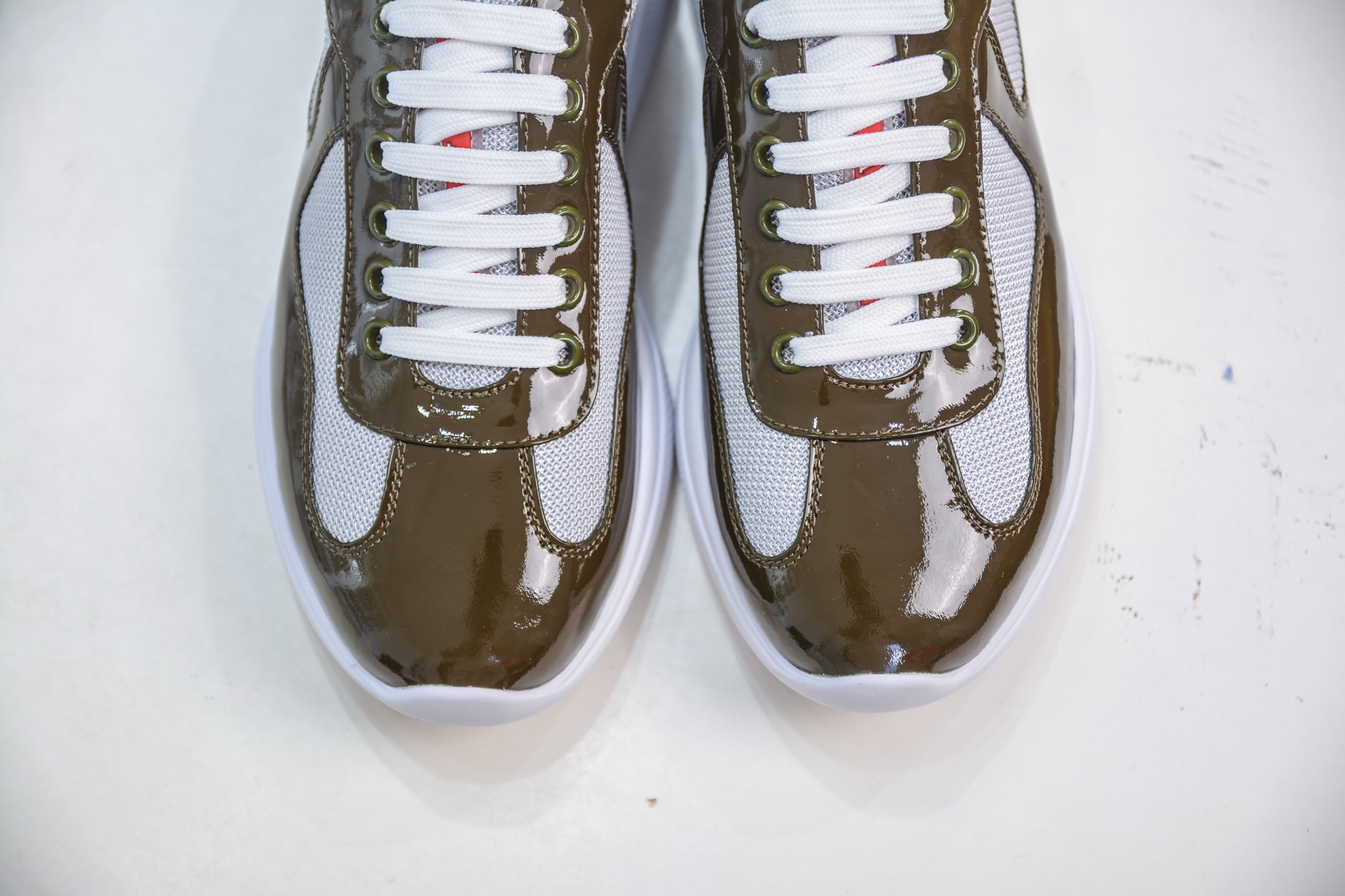 Prada Trainer Sneakers - Brown Leather & Mesh, Comfortable Fit & Stylish Design 10 i1751467778161 2234 0 8