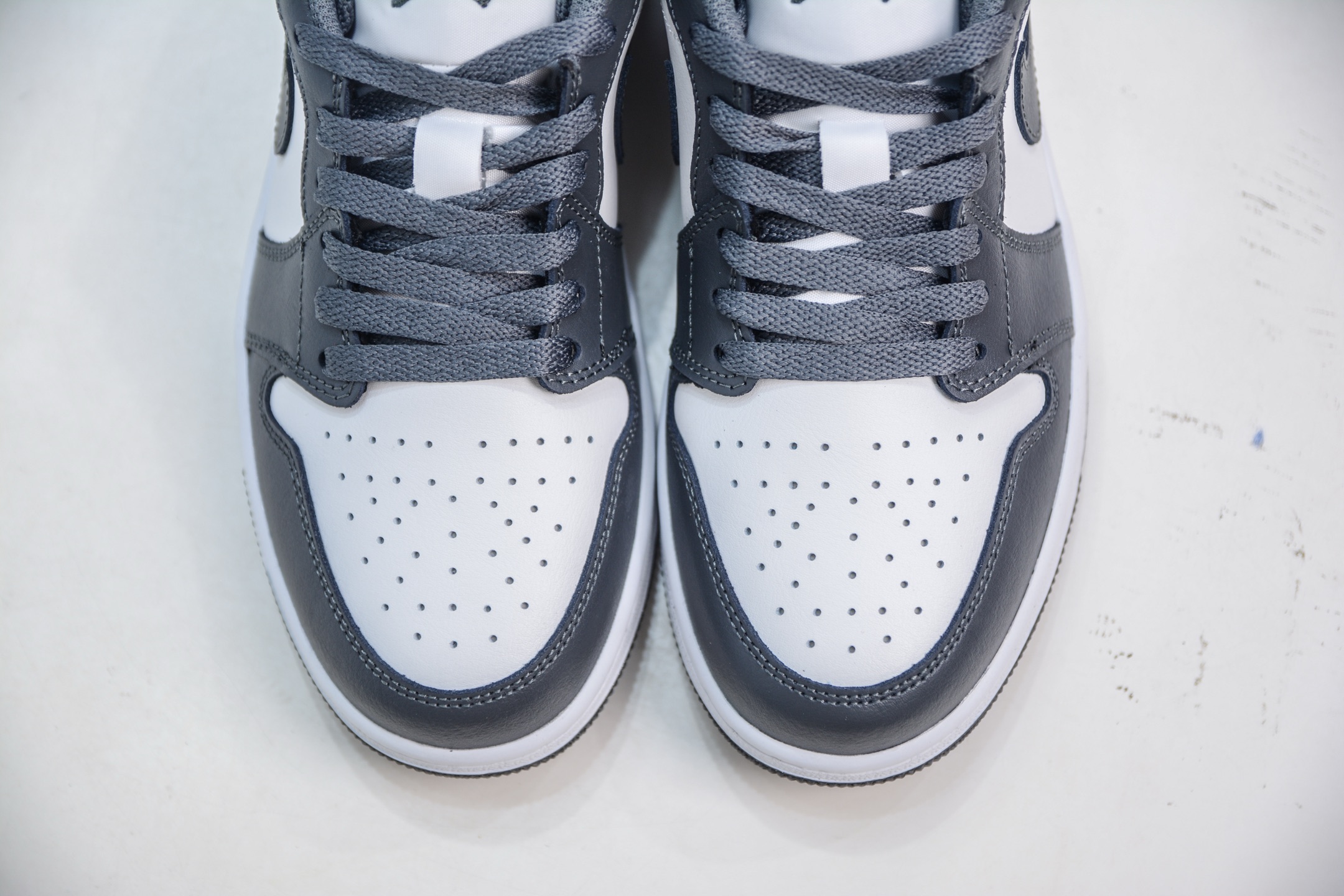 Air Jordan 1 Low Grey White Casual Sneakers, Premium Leather, Comfortable Fit 9 i1751467839062 1331 0 8