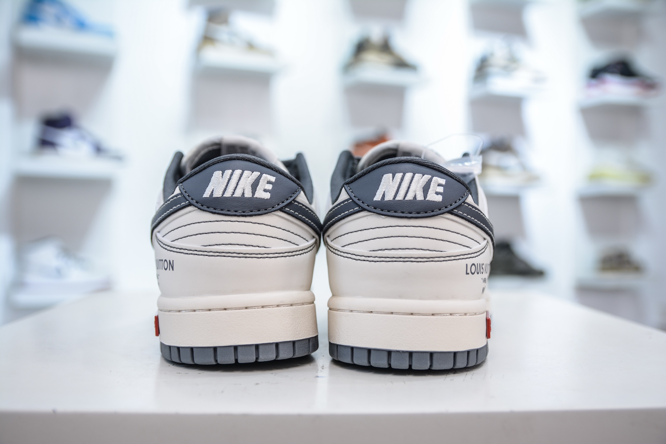 Louis Vuitton x Nike Dunk Low Sneakers - Cream/Gray, Premium Quality, All Sizes 3 i1751637793588 4468 0 1