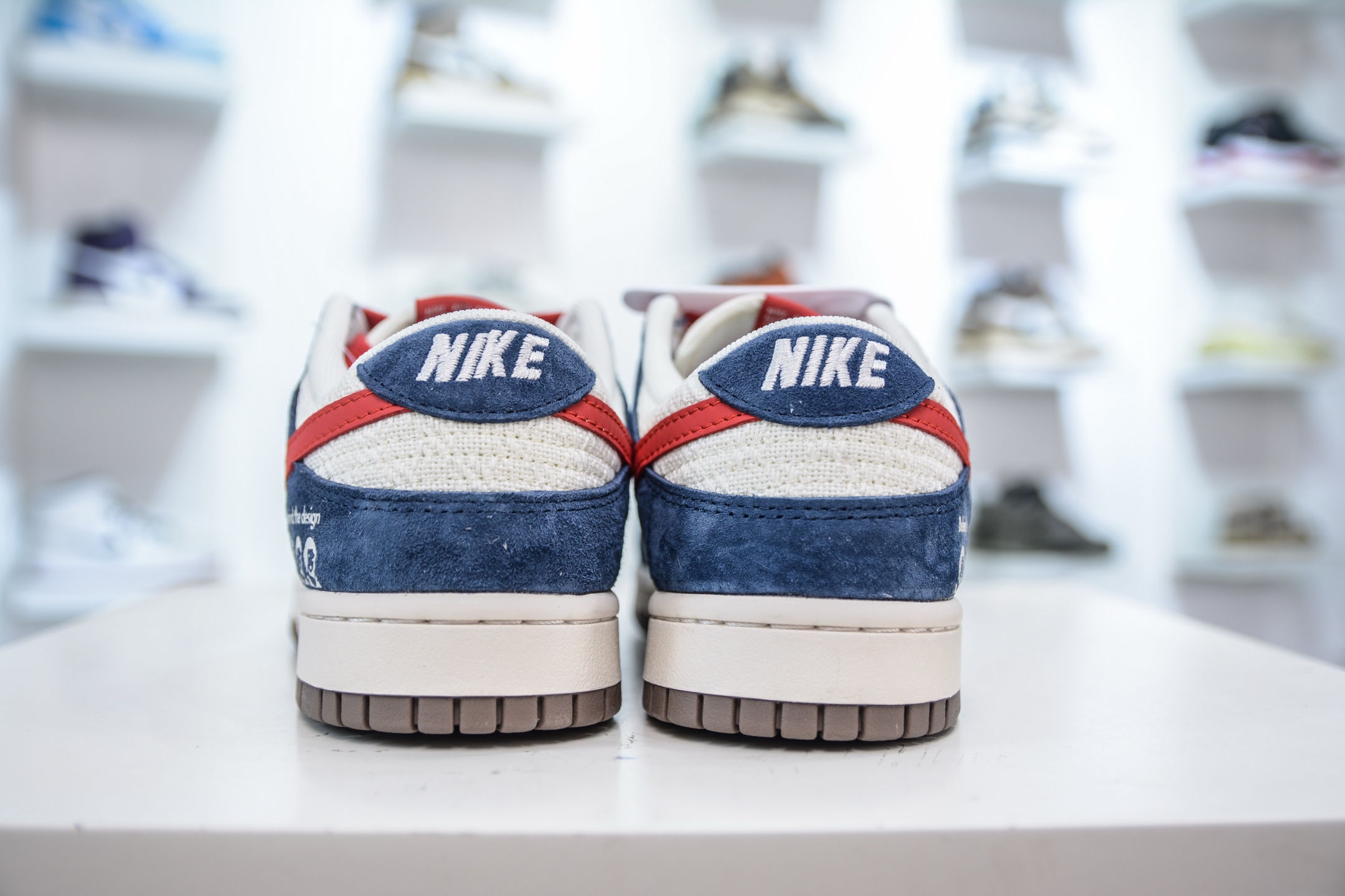 Nike SB Dunk Low x Supreme Collab Sneakers - White, Blue & Red 2 i1751638792969 9157 0 1