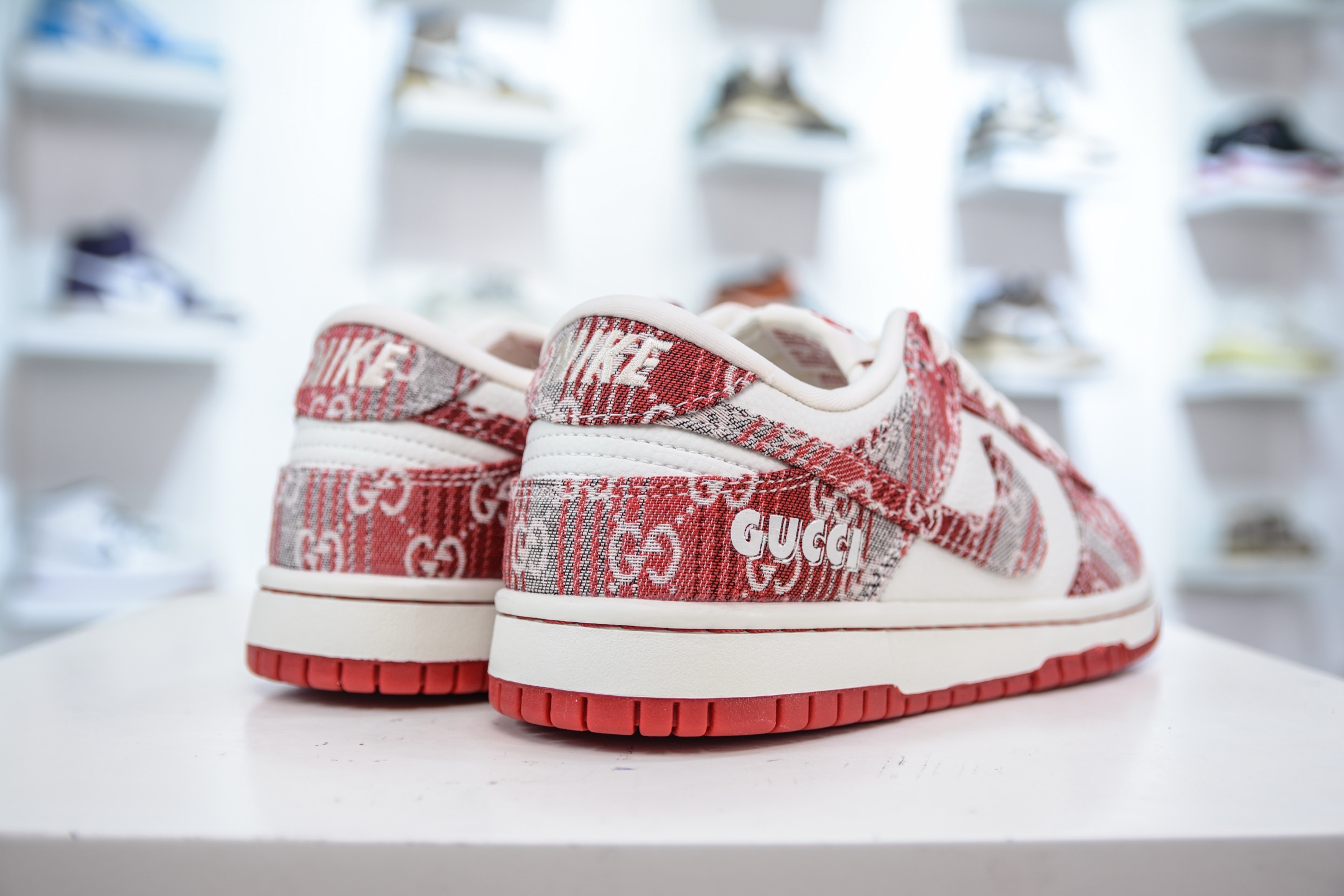 Nike SB Dunk Low x superme SUP联名-白灰红牛仔 SC9207-417