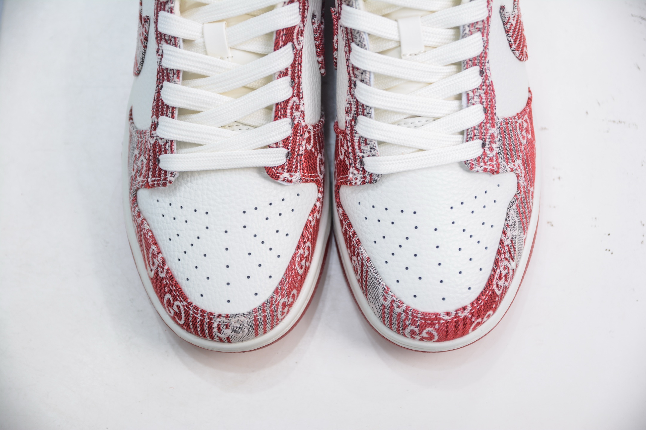 Nike SB Dunk Low x superme SUP联名-白灰红牛仔 SC9207-417