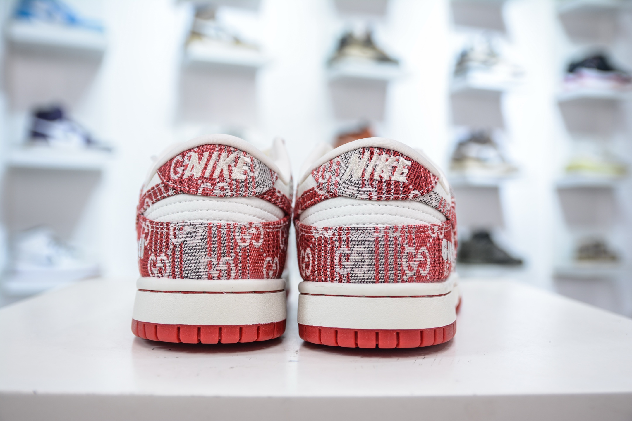 Nike SB Dunk Low x superme SUP联名-白灰红牛仔 SC9207-417