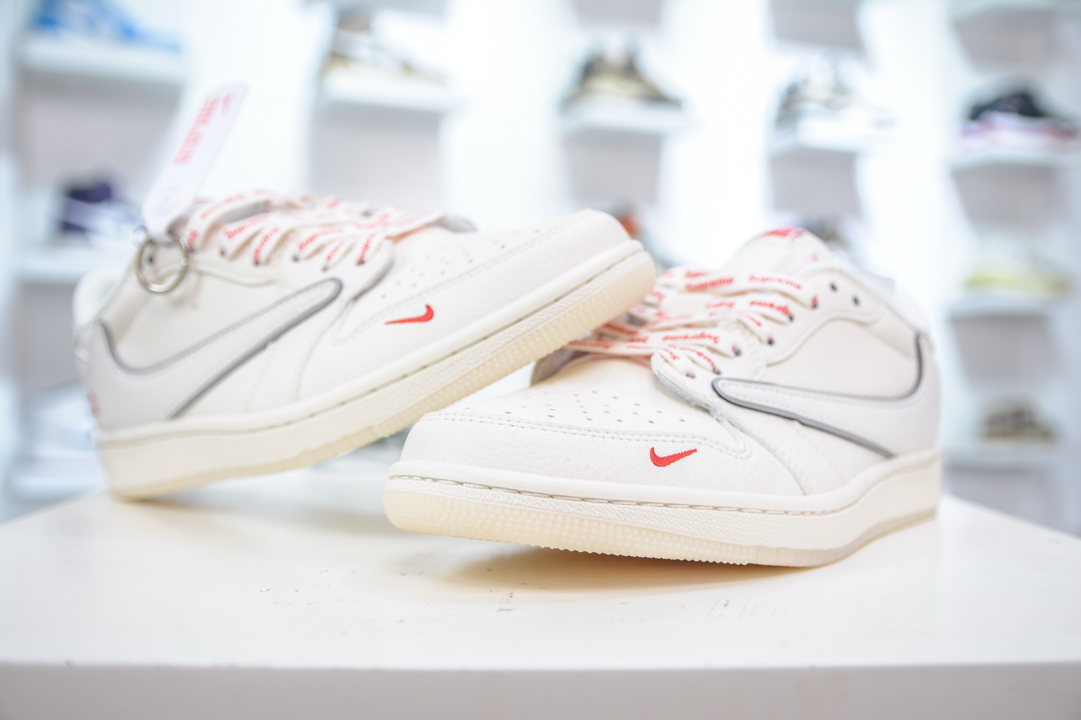 TS x Air Jordan x Supreme AJ1 Low 倒钩低帮联名SUP-米白水晶 XX3168-188-莆田鞋,莆田鞋货源,高仿鞋,高仿鞋货源,安福档口,莆田高仿鞋,莆田鞋批发,高仿鞋批发,莆田高仿运动鞋,高仿运动鞋,莆田运动鞋 TS x Air Jordan x Supreme AJ1 Low 倒钩低帮联名SUP-米白水晶 XX3168-188