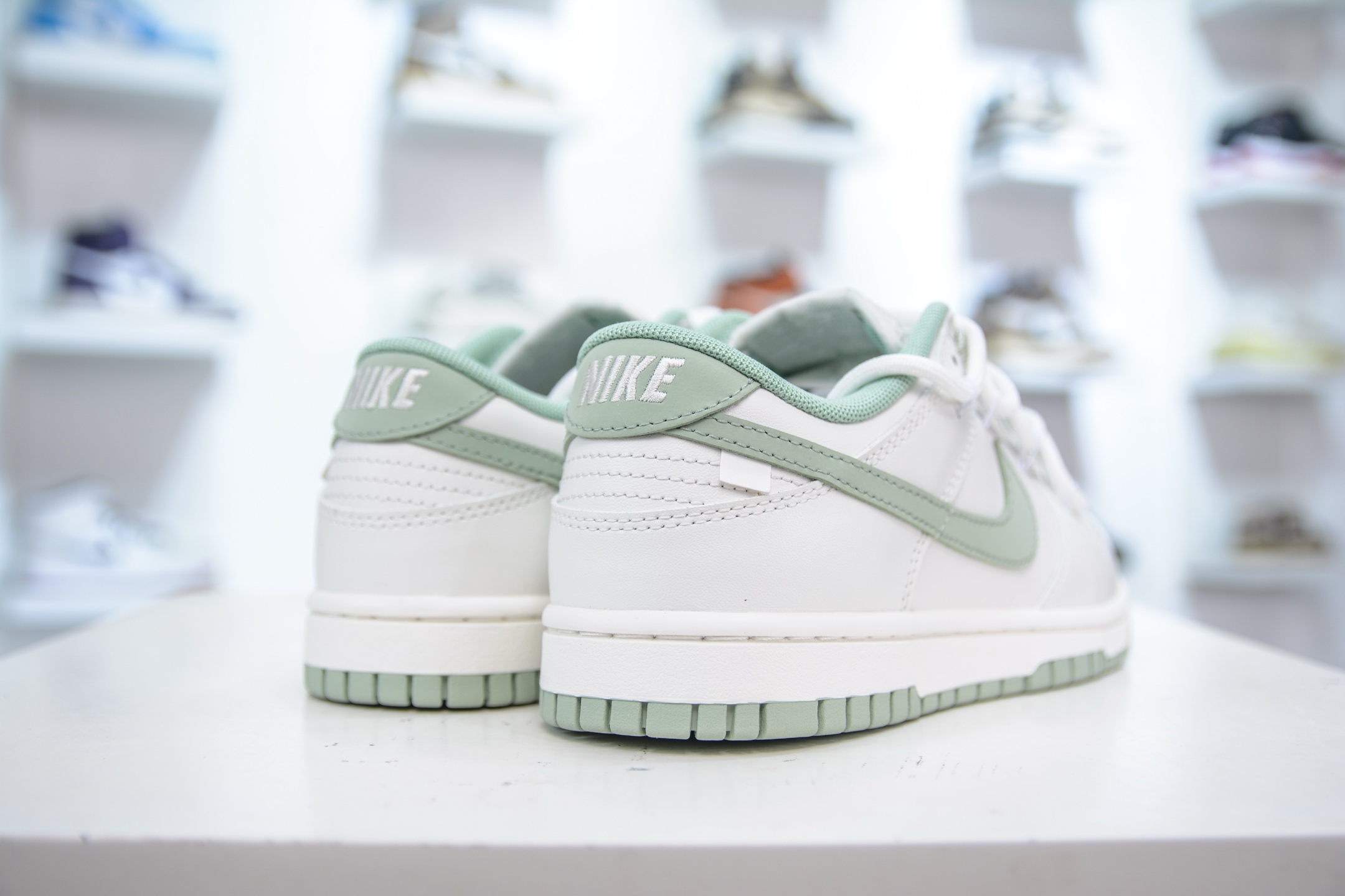 YC纯原 Nike Dunk Low 雾草汀烟 白绿 WG0508-048