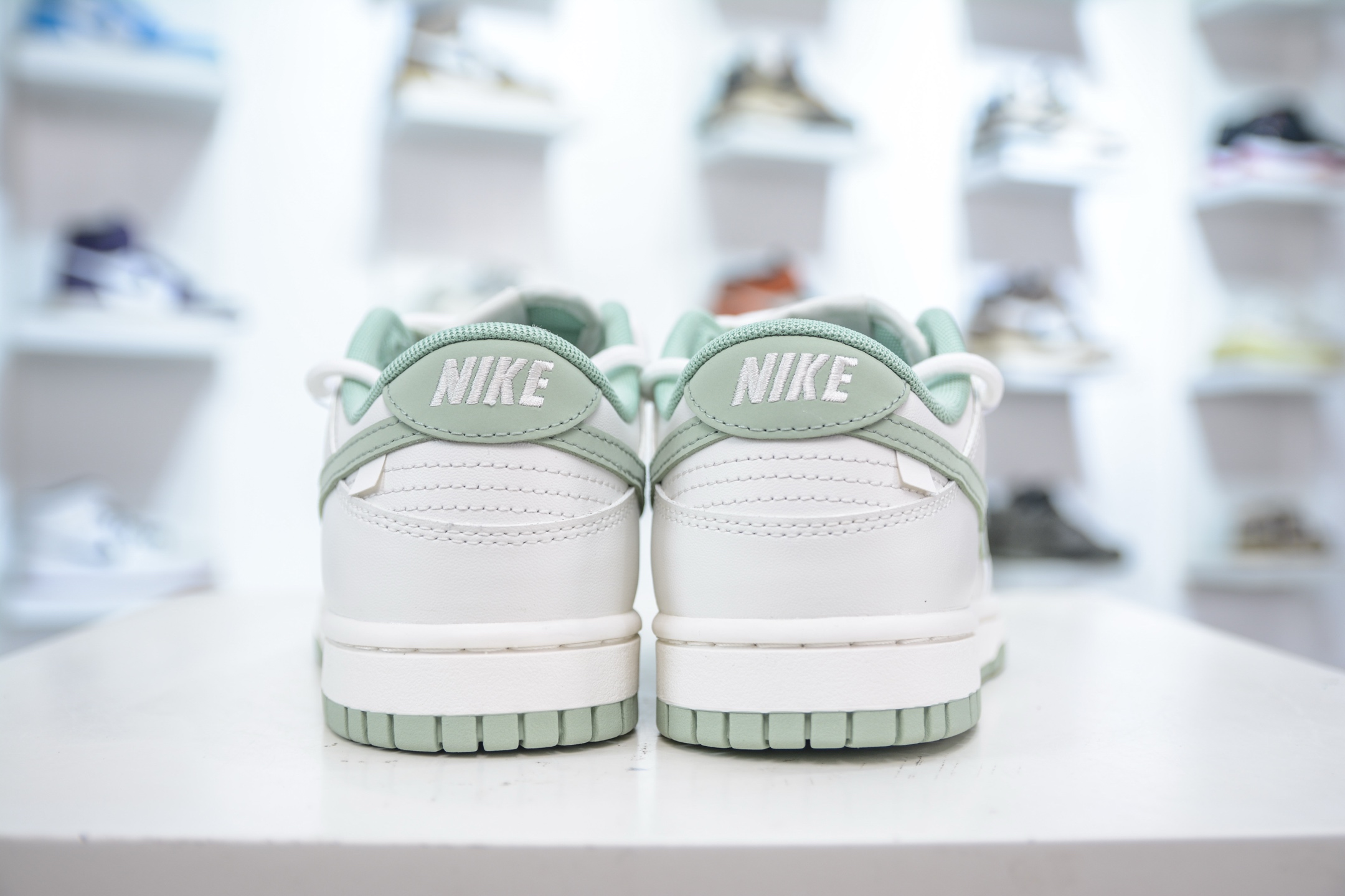 YC纯原 Nike Dunk Low 雾草汀烟 白绿 WG0508-048