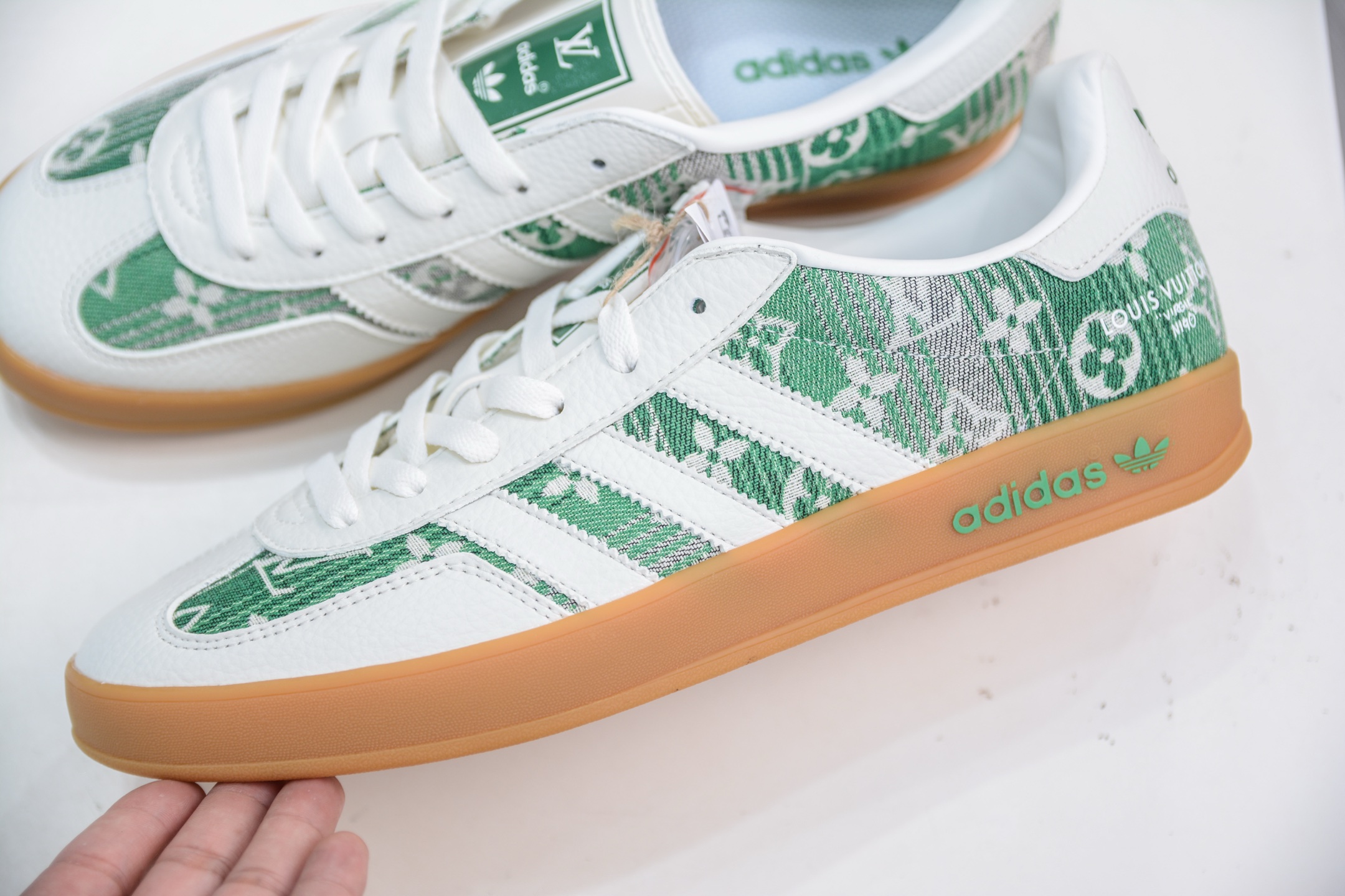 Adidas Samba OG x Louis Vuitton White Green Collaboration Shoes 8 i1751900892013 2711 0 6