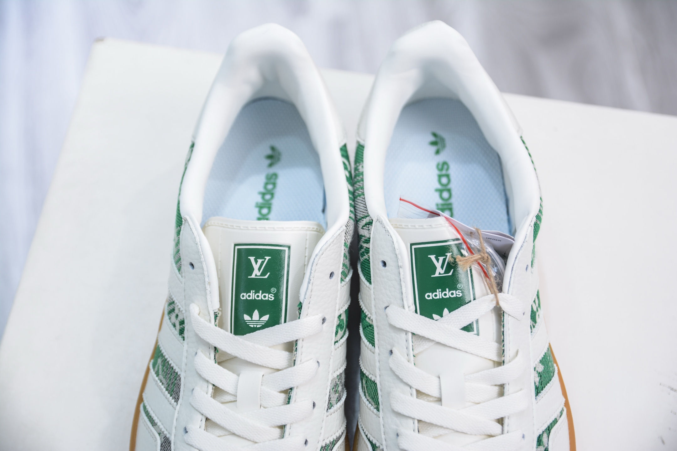 Adidas Samba OG x Louis Vuitton White Green Collaboration Shoes 9 i1751900894454 8255 0 7