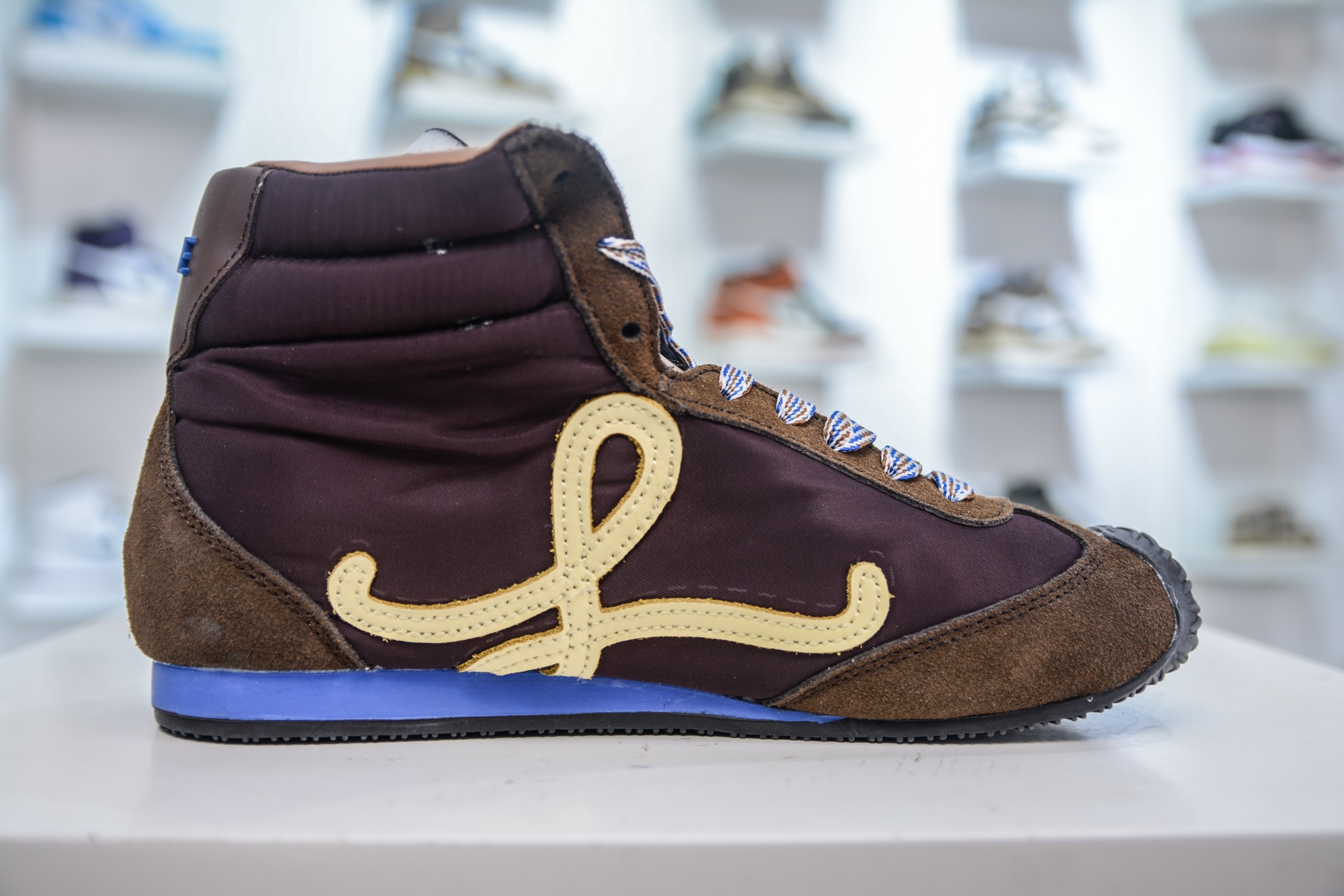 Loewe Ballet Runner 2.0系列罗意威 高帮 阿甘复古风德训薄底百搭休闲运动鞋