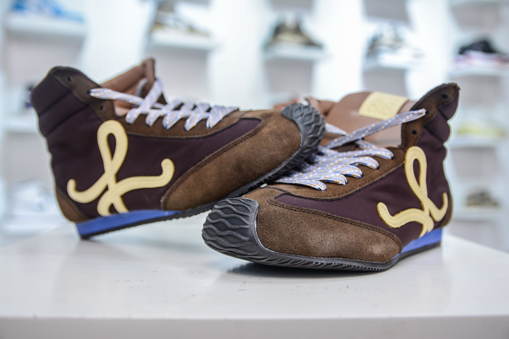 Loewe Ballet Runner 2.0系列罗意威 高帮 阿甘复古风德训薄底百搭休闲运动鞋