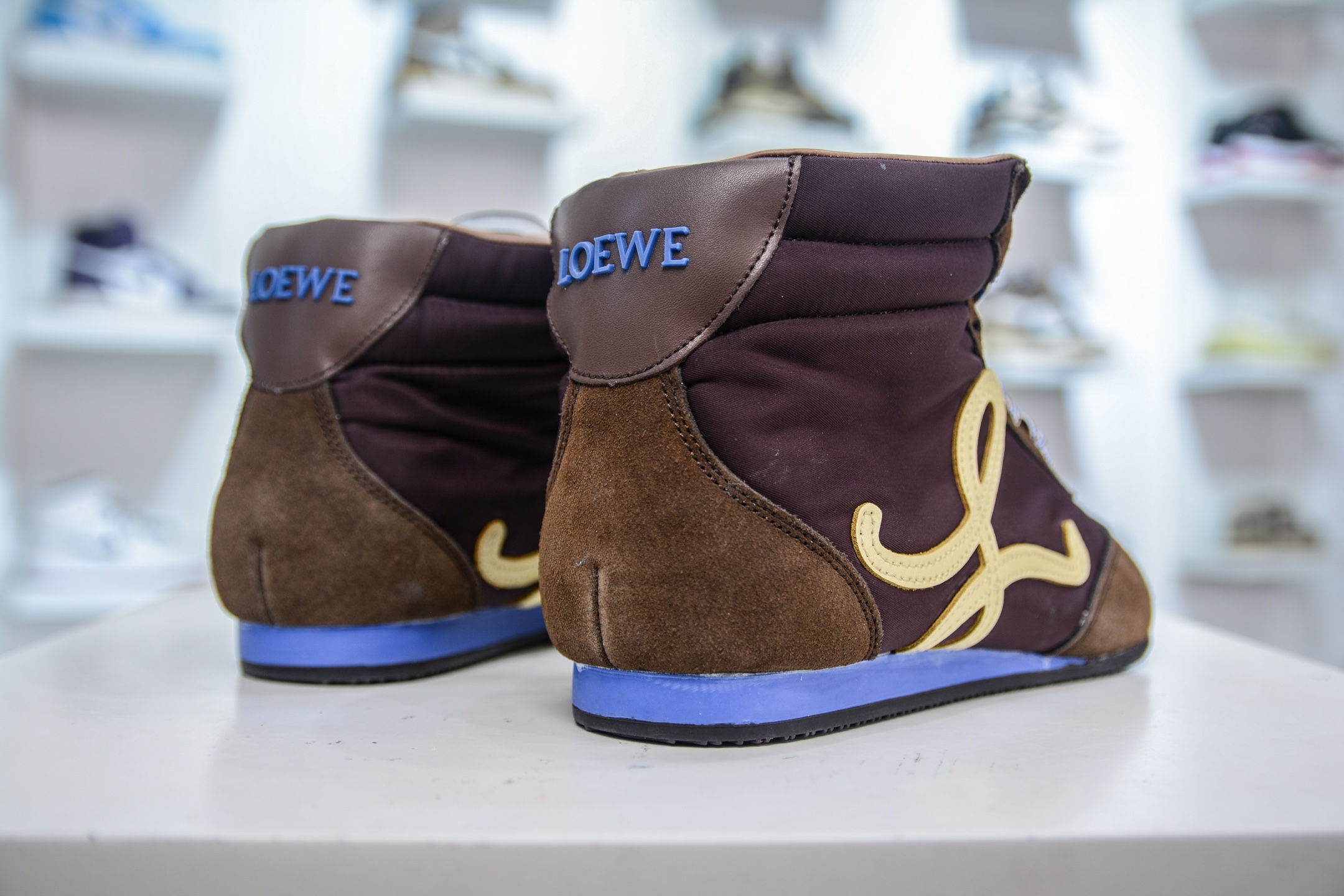 Loewe Ballet Runner 2.0系列罗意威 高帮 阿甘复古风德训薄底百搭休闲运动鞋