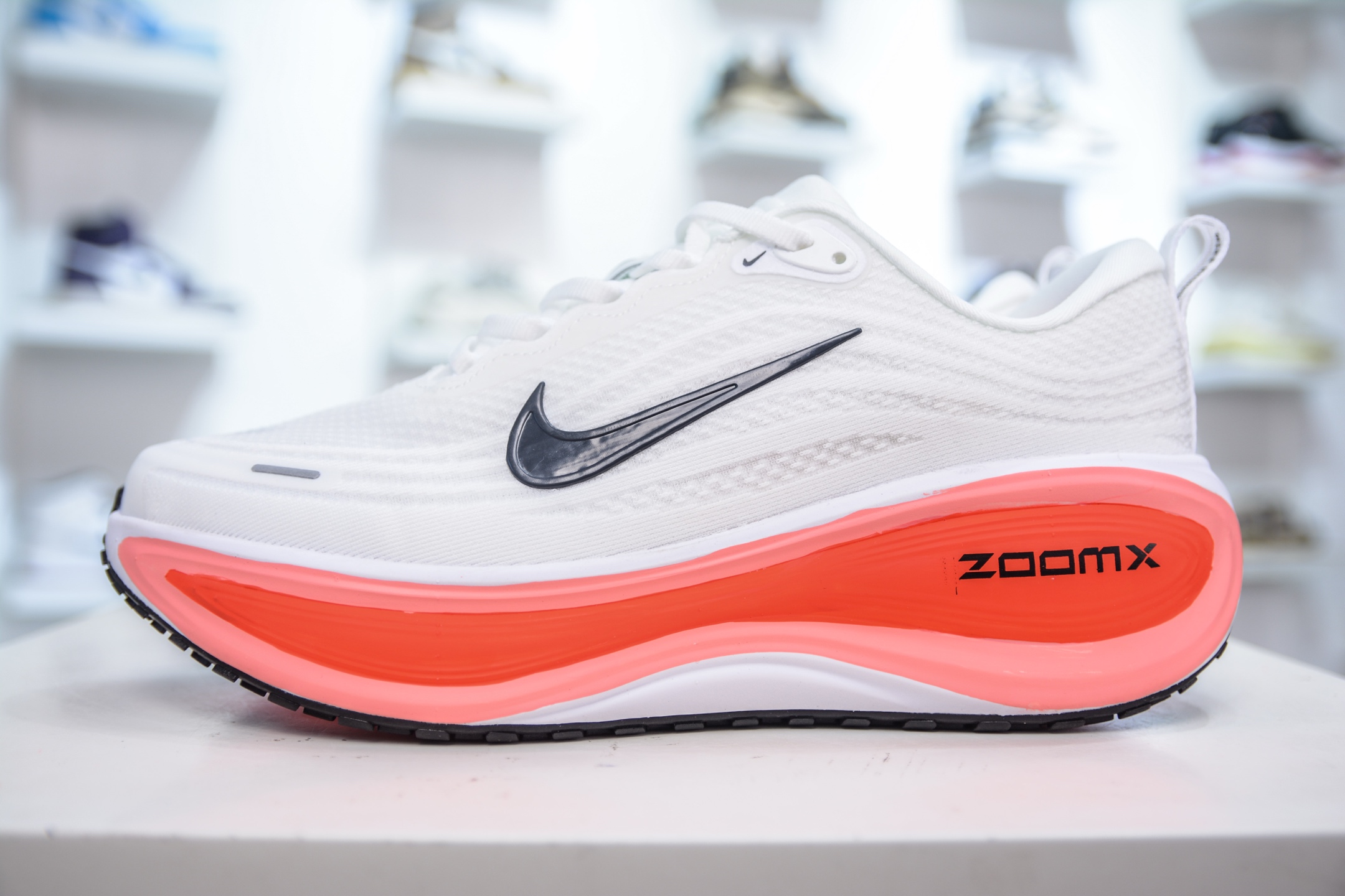 Nike Air Zoom Vomero Plus Running Shoes - White/Orange, HV8150-100 2 i1752071861287 2065 0 0