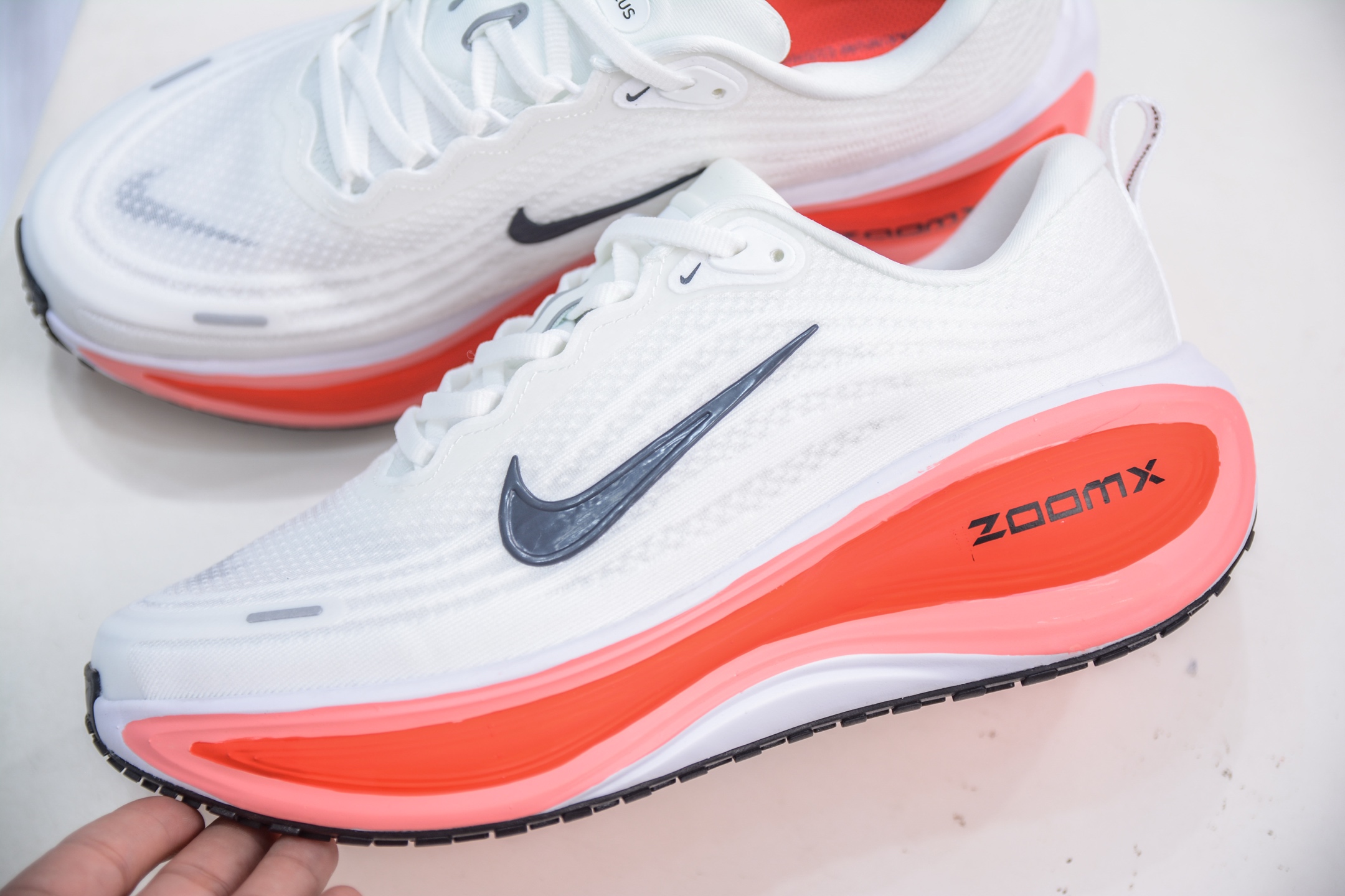 Nike Air Zoom Vomero Plus Running Shoes - White/Orange, HV8150-100 8 i1752071861322 3007 0 6
