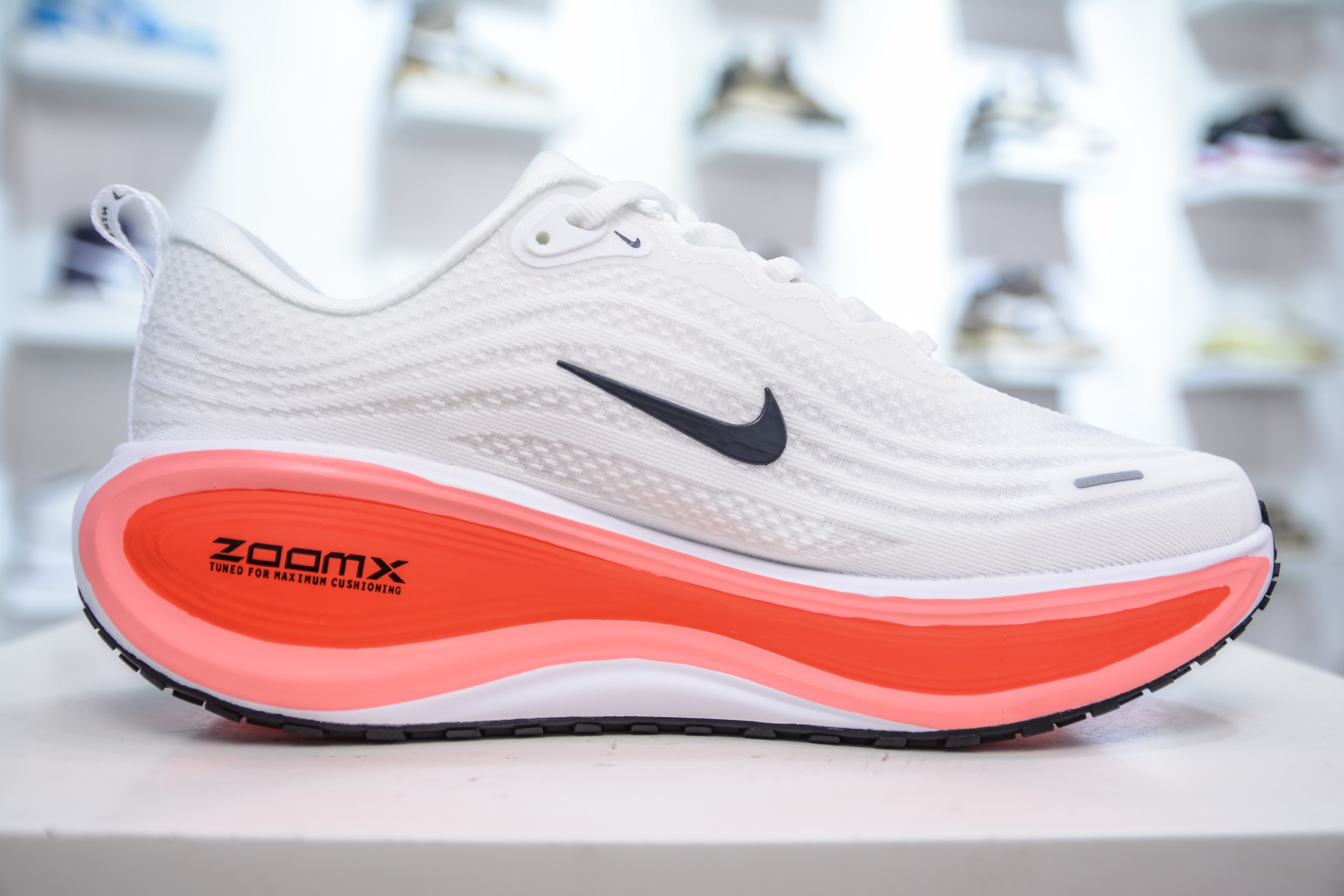 Nike Air Zoom Vomero Plus Running Shoes - White/Orange, HV8150-100 4 i1752071862455 4199 0 2