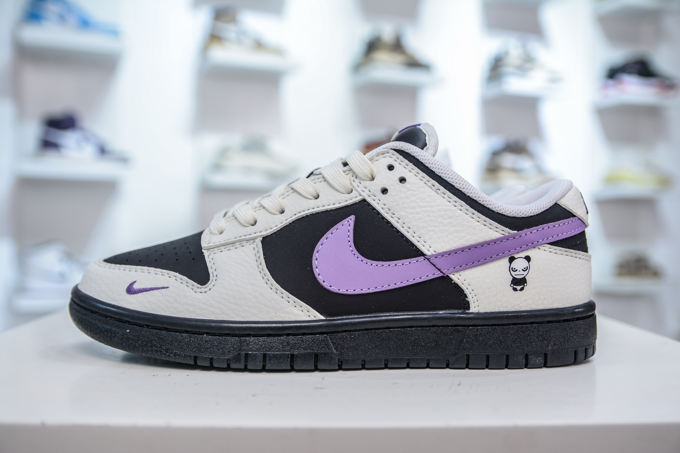 Nike SB Dunk Low White Black Purple Shoes, First Layer Material, Clean Cut 1 i1752073004892 9091 0 0