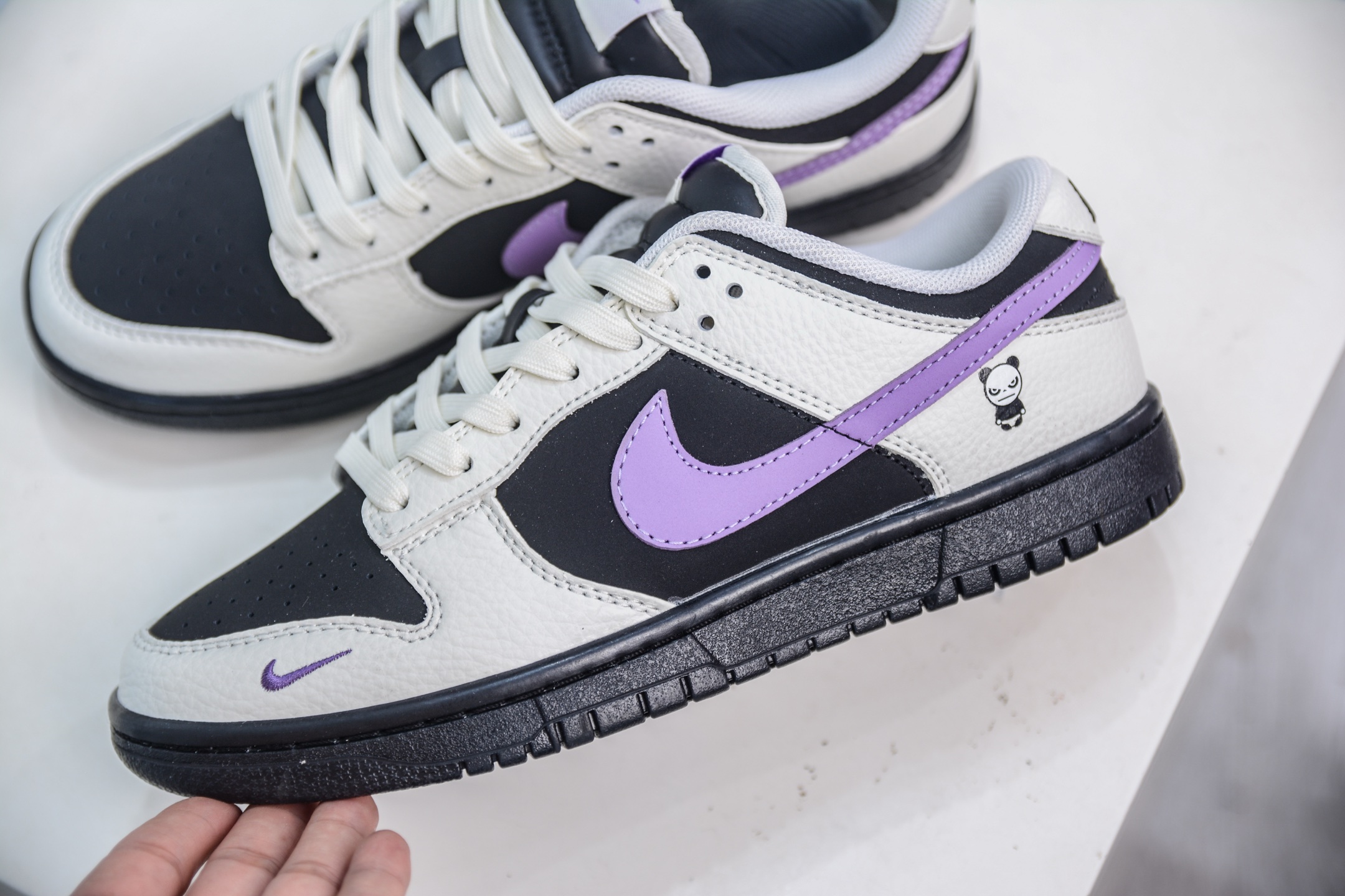 Nike SB Dunk Low White Black Purple Shoes, First Layer Material, Clean Cut 7 i1752073004944 3678 0 6