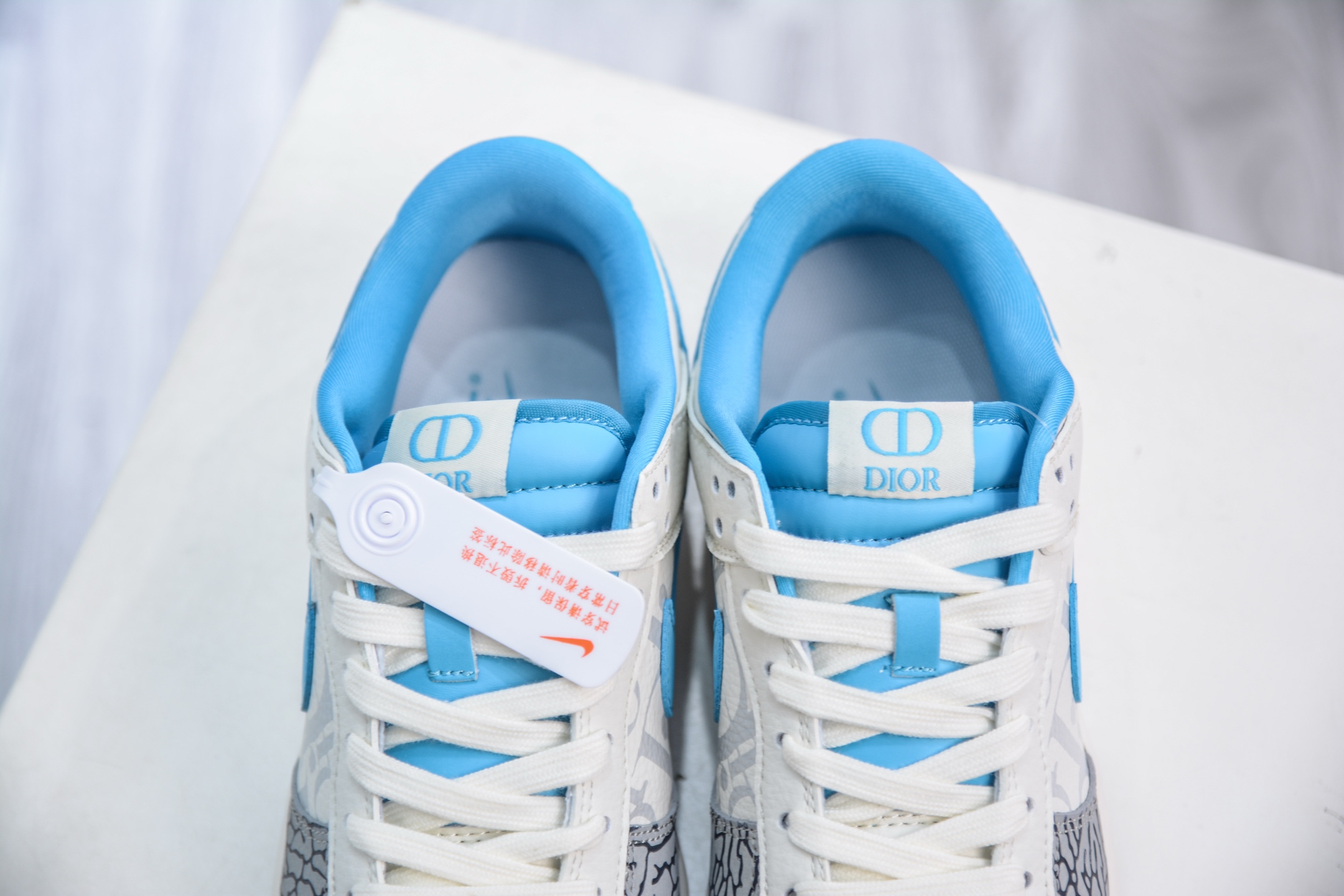 Nike SB Dunk Low x DIOR 迪奥联名-白灰蓝裂纹 XD1588-223