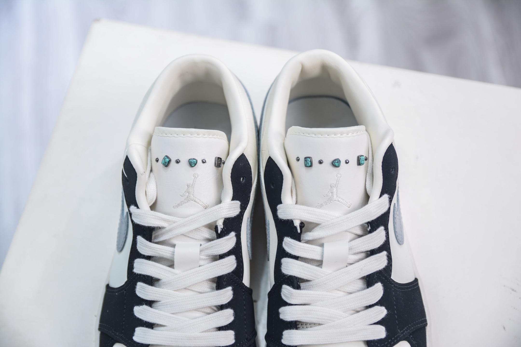 Air Jordan 1 Low White Grey Black Casual Sneakers, Premium Leather, Comfortable Fit 9 i1752241113279 3916 0 7
