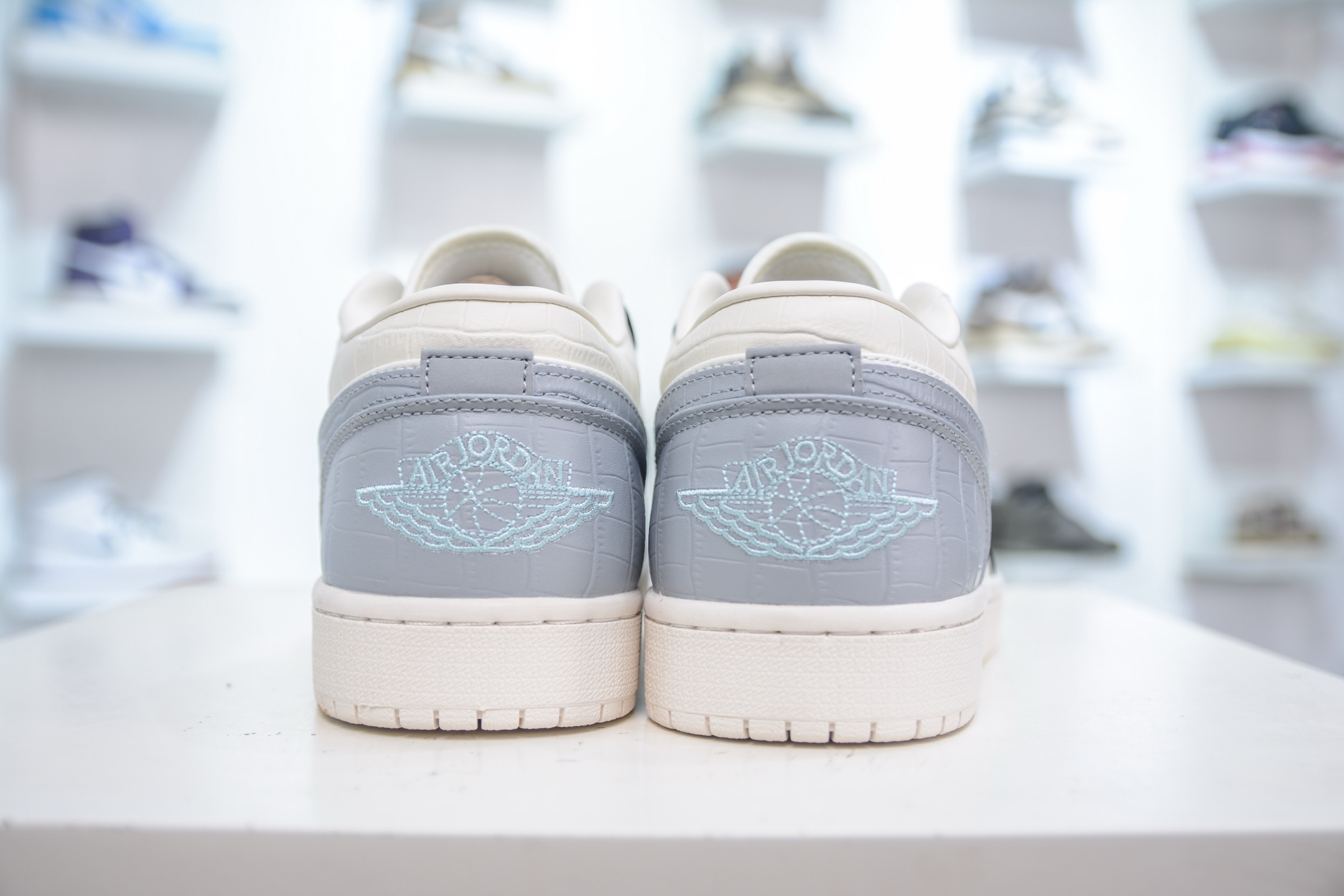 Air Jordan 1 Low White Grey Black Casual Sneakers, Premium Leather, Comfortable Fit 3 i1752241113319 8930 0 1