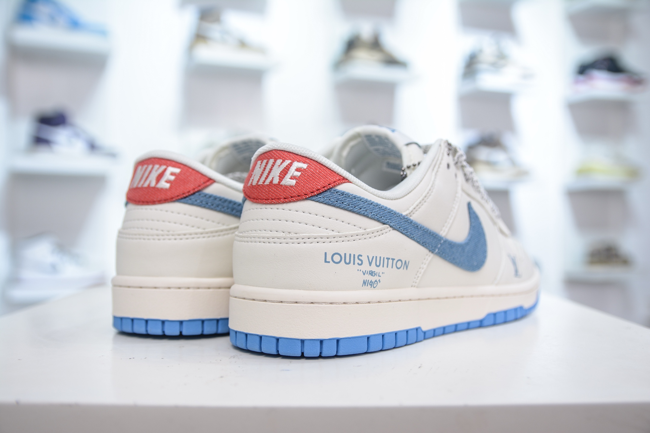 Nike SB Dunk Low x Louis Vuitton LV联名-白蓝 SM6668-101