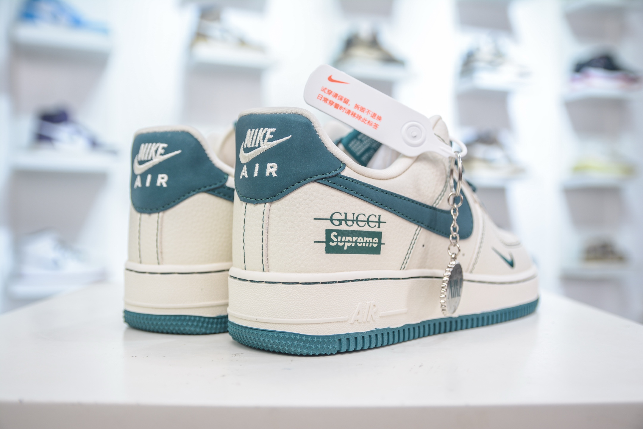 Supreme x Gucci x NIke Air Force 1 SUP古驰联名-湖水蓝 KJ1688-005