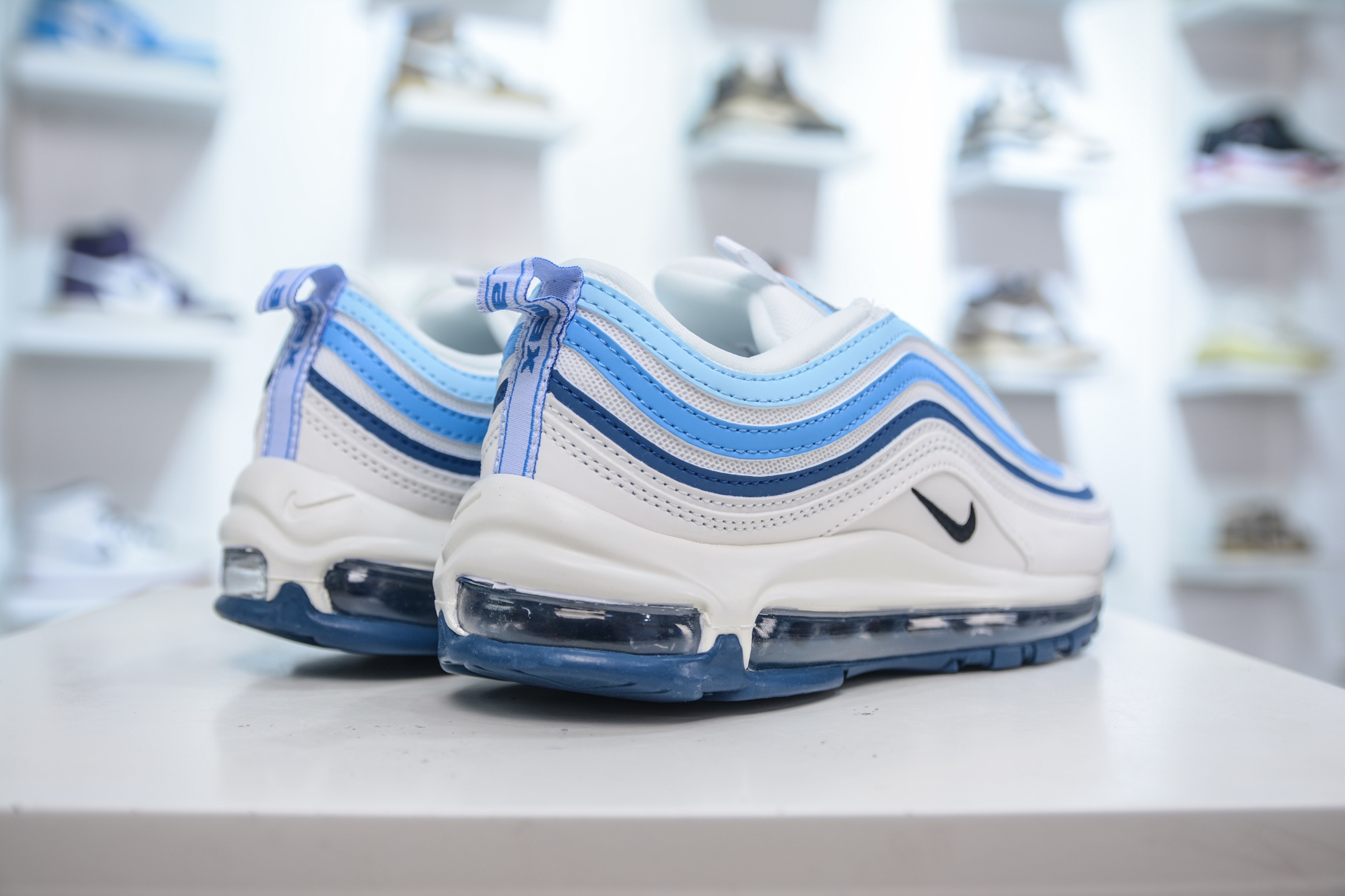 NK Air Max 97子弹 案Swoosh电绣 卡色匹配原版 FN6957-100