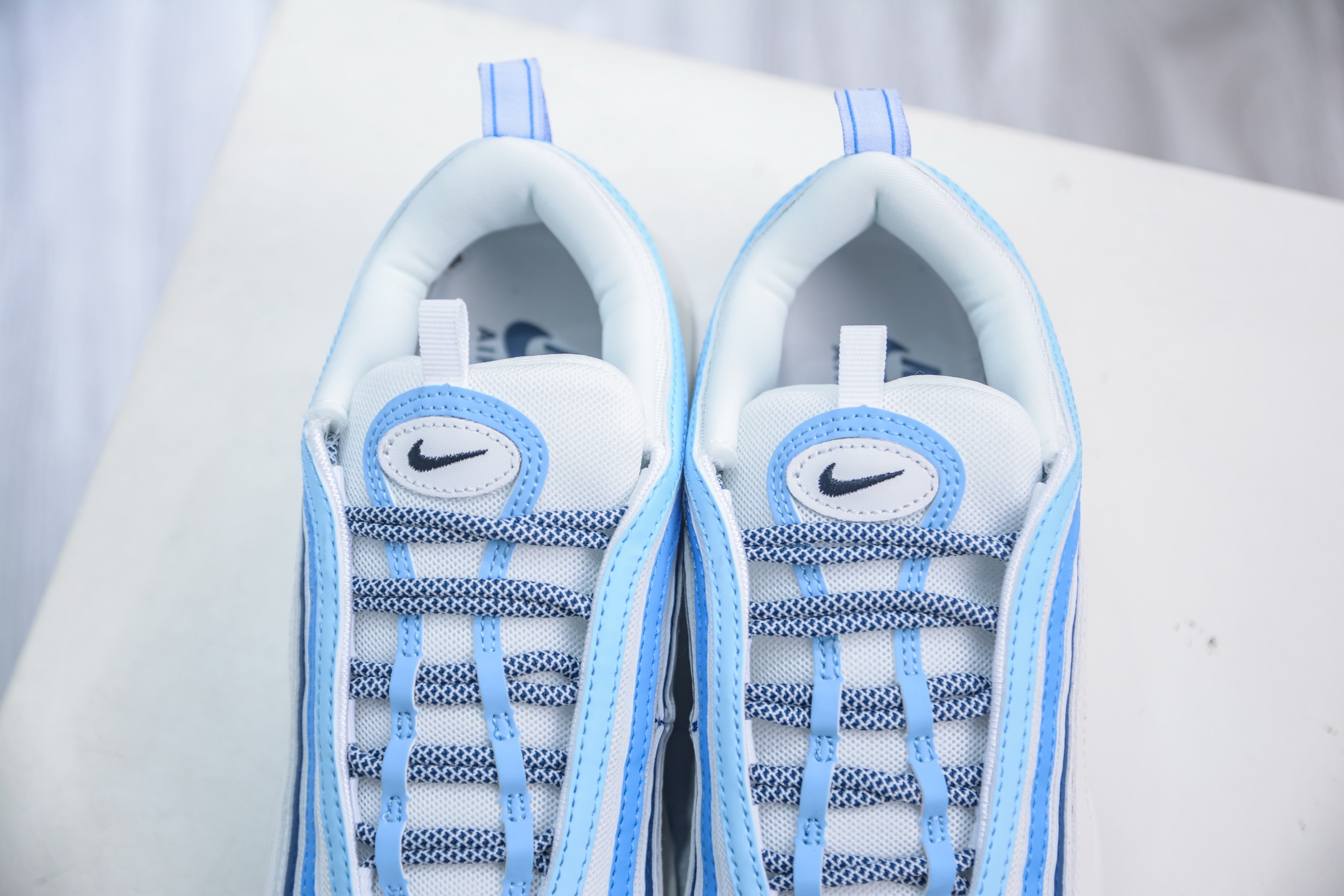 NK Air Max 97子弹 案Swoosh电绣 卡色匹配原版 FN6957-100