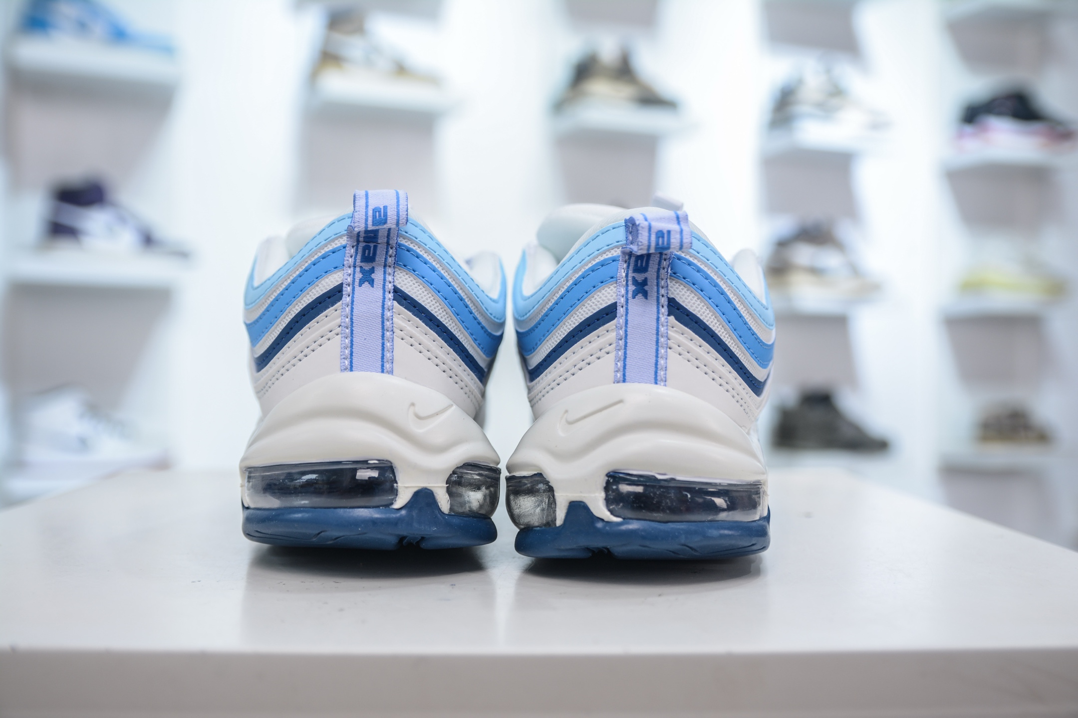 NK Air Max 97子弹 案Swoosh电绣 卡色匹配原版 FN6957-100