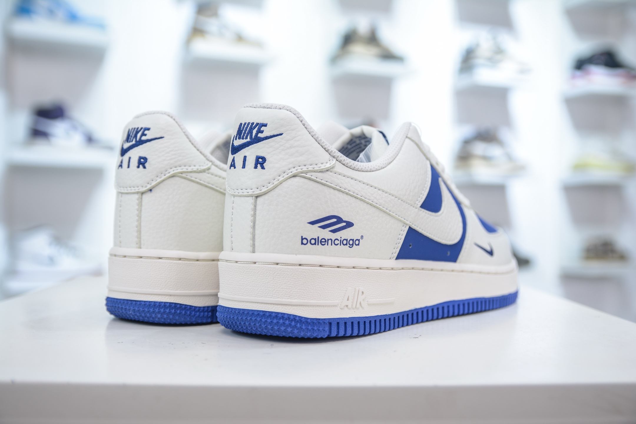 Nike Air Force 1 Low 07 x Balenciaga 巴黎世家联名-白蓝 KX2532-501