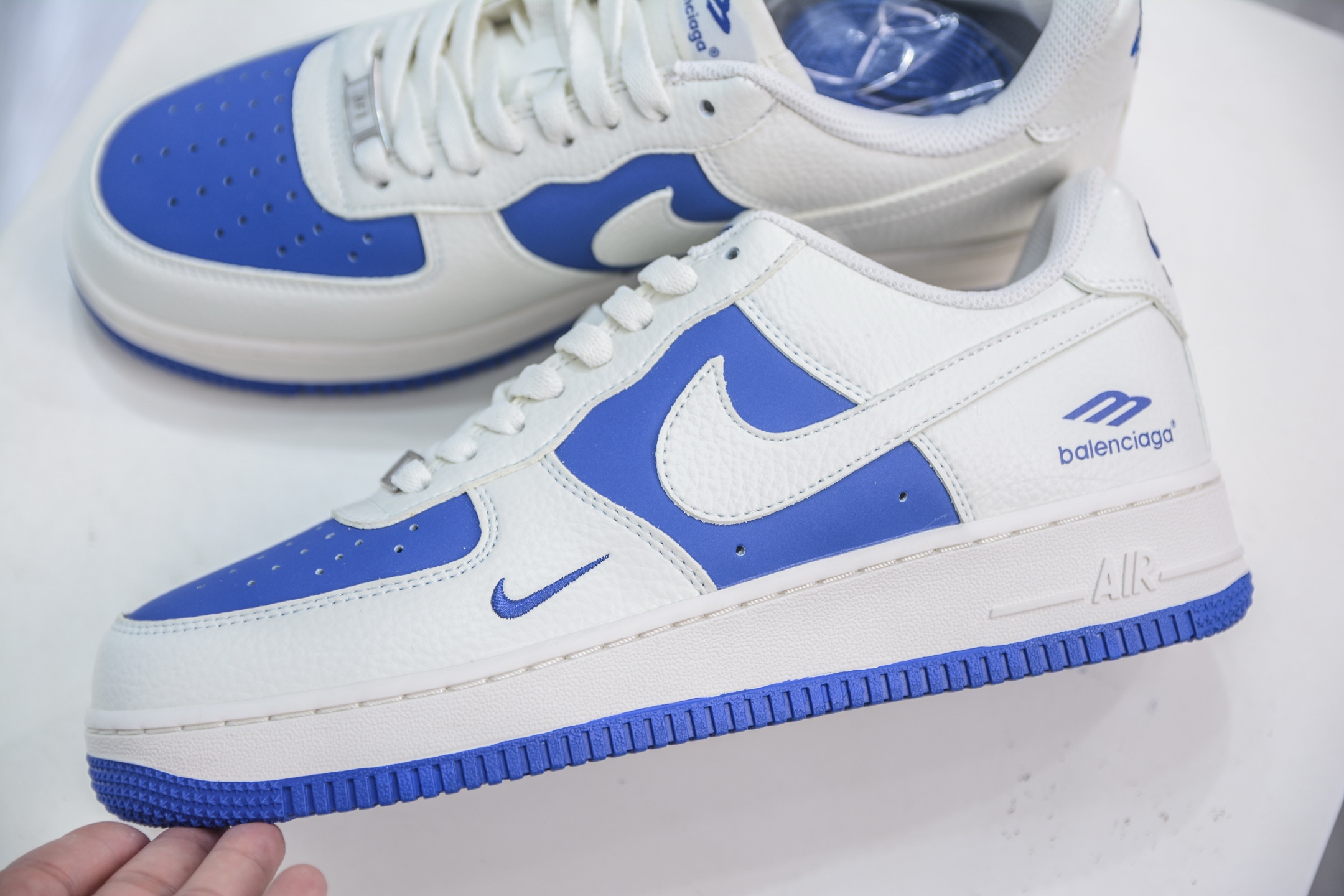 Nike Air Force 1 Low 07 x Balenciaga 巴黎世家联名-白蓝 KX2532-501