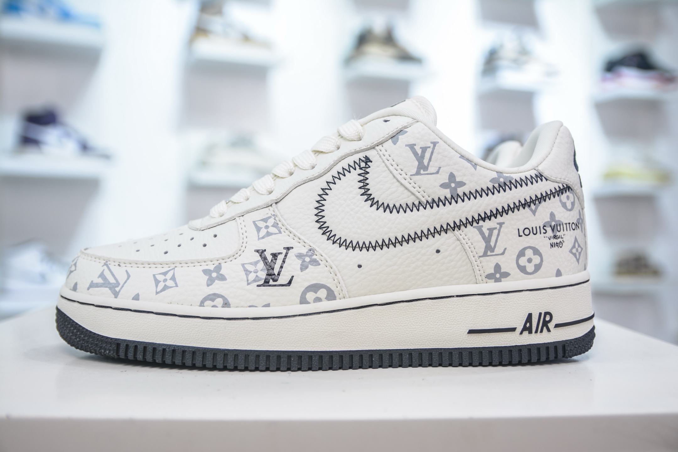 Nike Air Force 1 Low 07 x Louis VuittLV联名-米白黑 SC0601-557