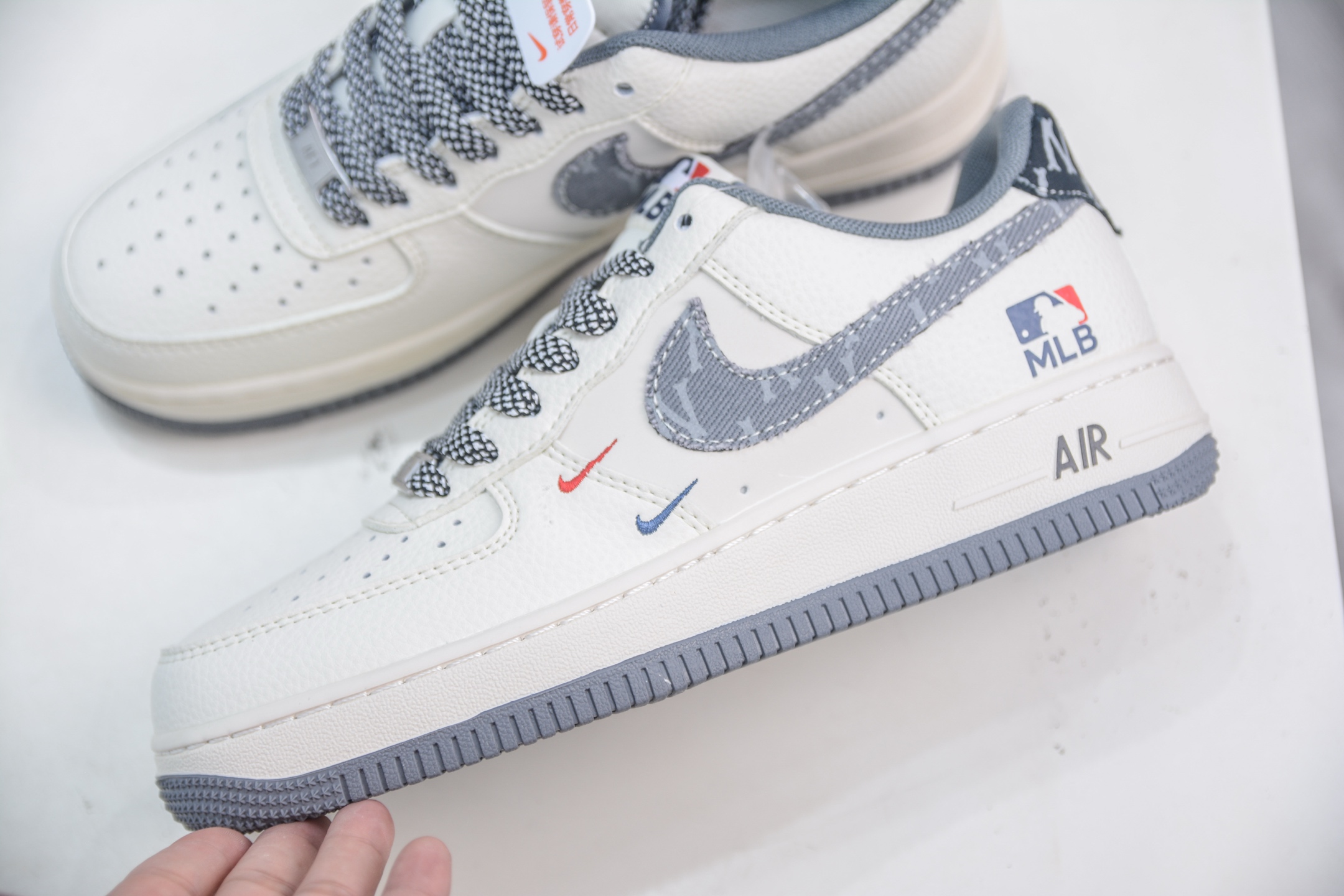 Nike Air Force 1 Low 07 x MLB 洋基队联名-白灰 QW5606-264