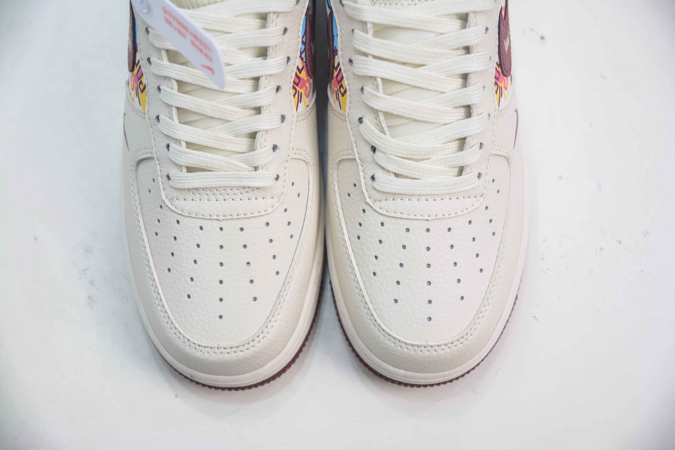 Nike Air Force 1 Low '07 x Dior - Beige/Burgundy Graffiti Edition 10 i1754586913945 9280 0 8