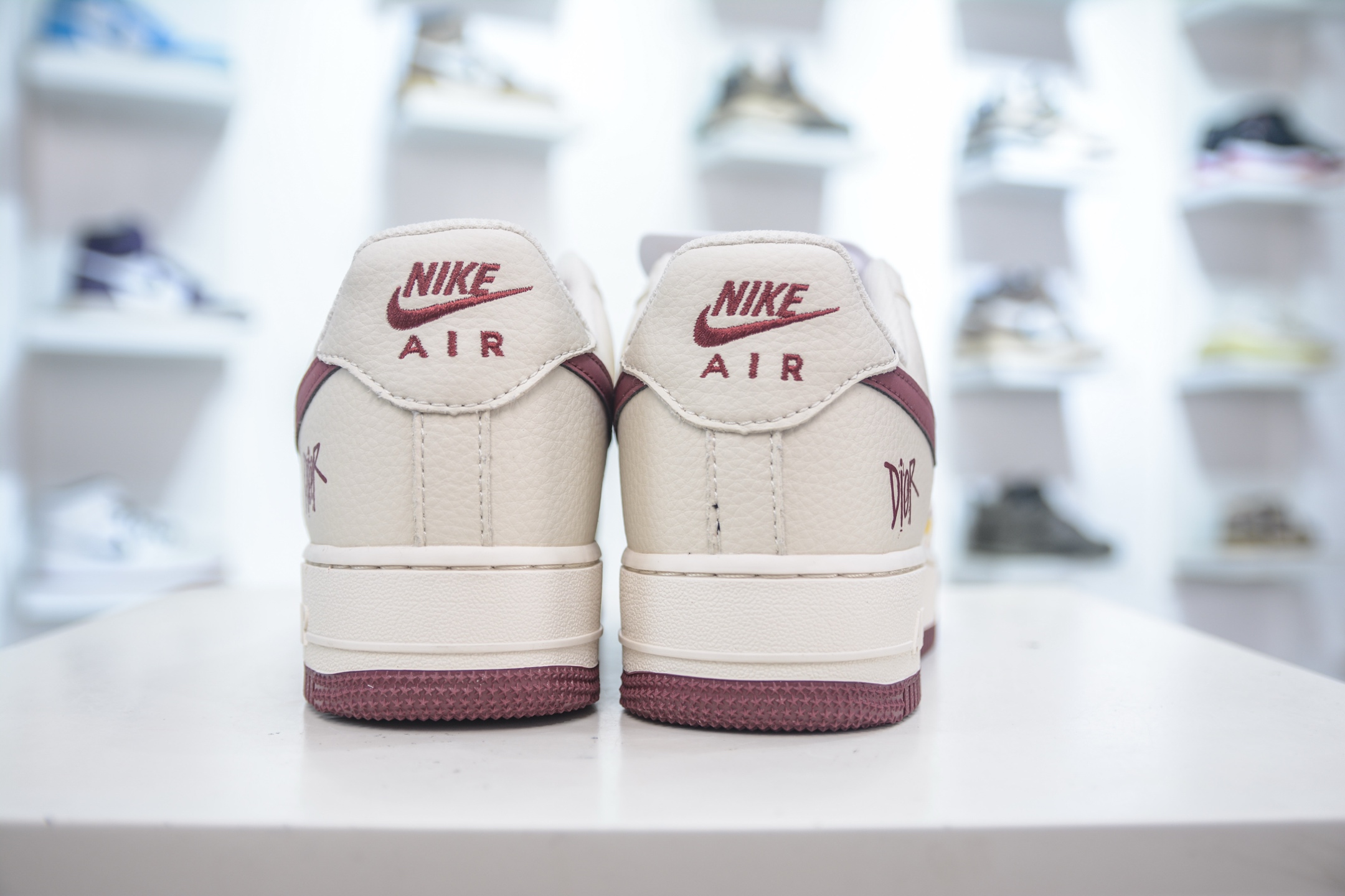 Nike Air Force 1 Low '07 x Dior - Beige/Burgundy Graffiti Edition 3 i1754586917146 2704 0 1
