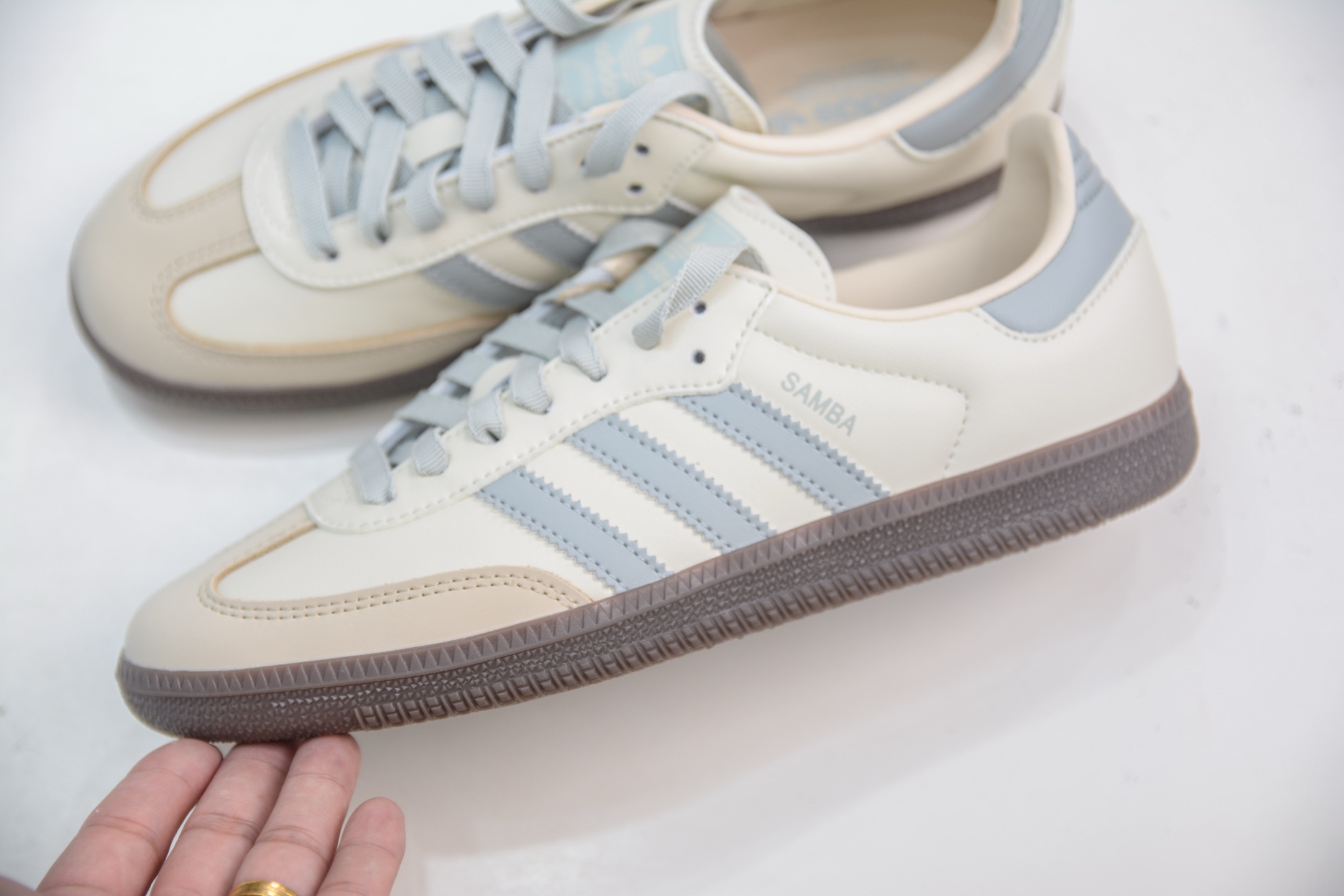 Adidas Original Samba OG Cream White/Grey Classic Lightweight Sneakers 7 i1754587033618 8564 0 6