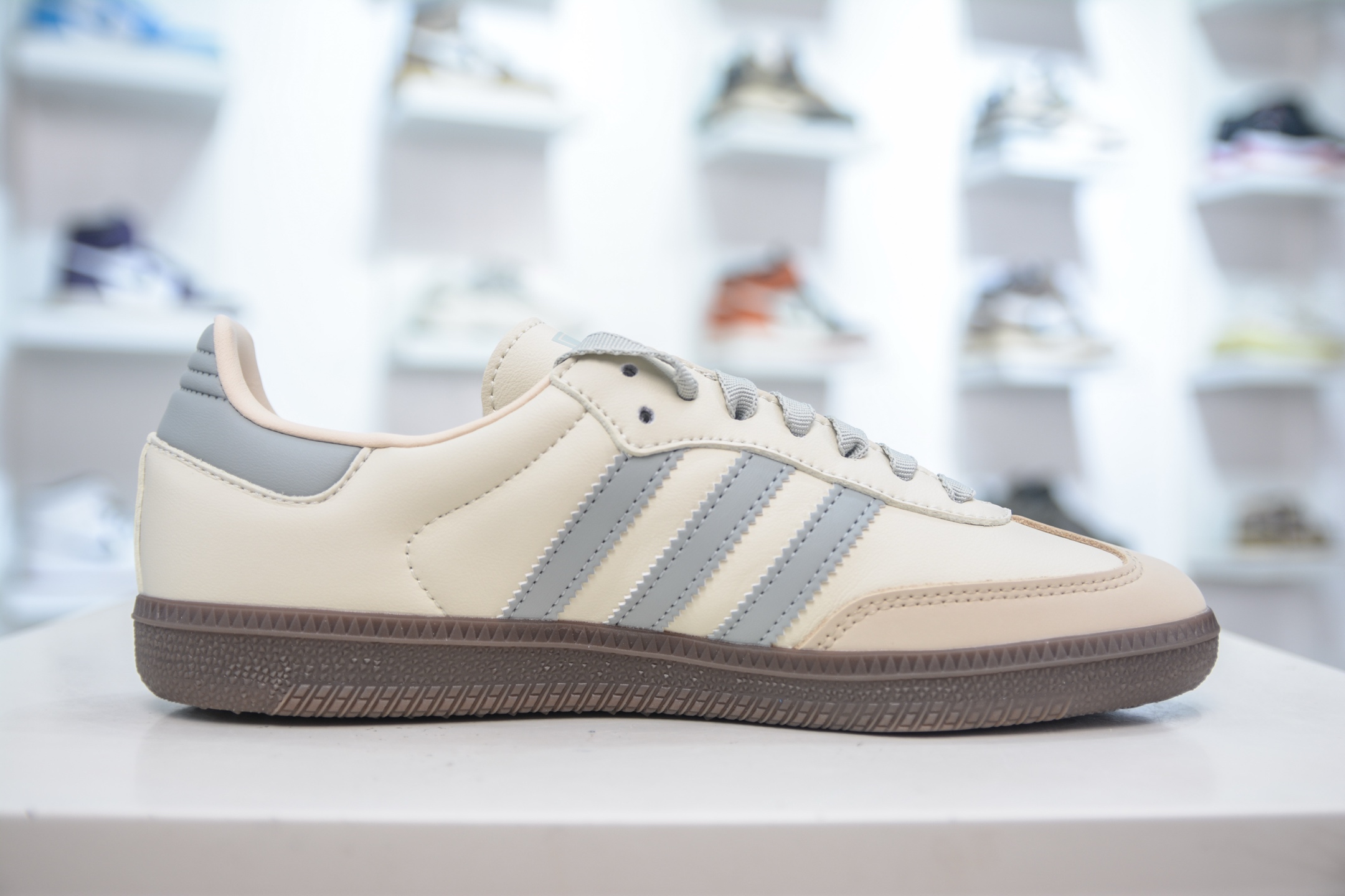 Adidas Original Samba OG Cream White/Grey Classic Lightweight Sneakers 3 i1754587033684 9374 0 2
