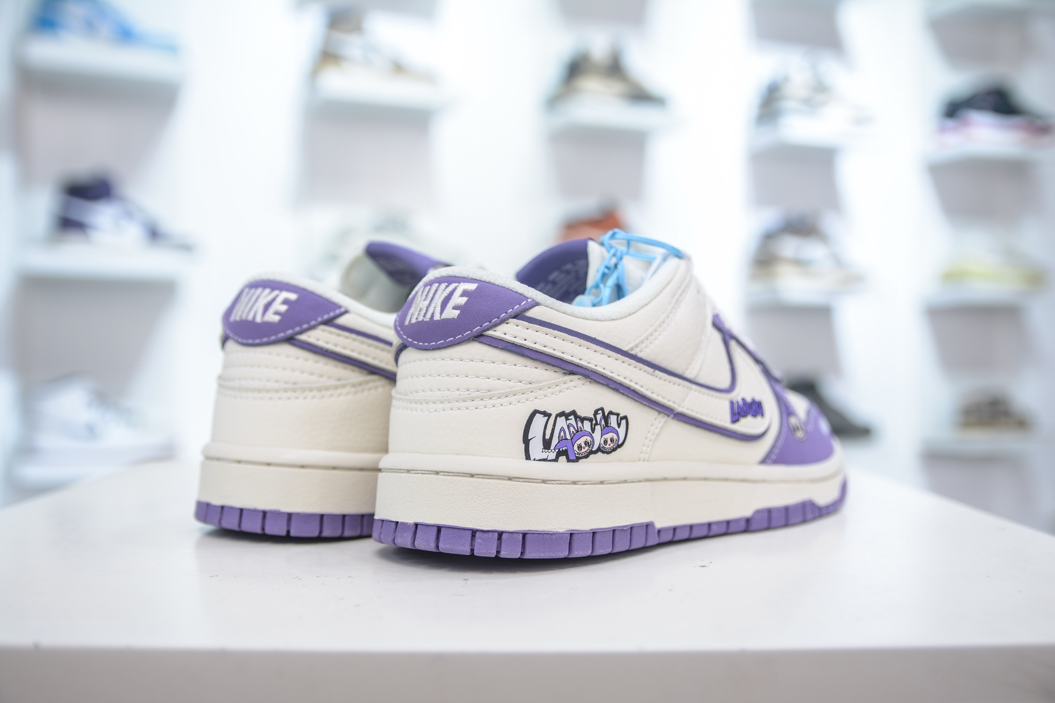 Nike SB Dunk Low x Labubu Collab - Cream & Purple Designer Sneakers 7 i1754587517843 2039 0 5