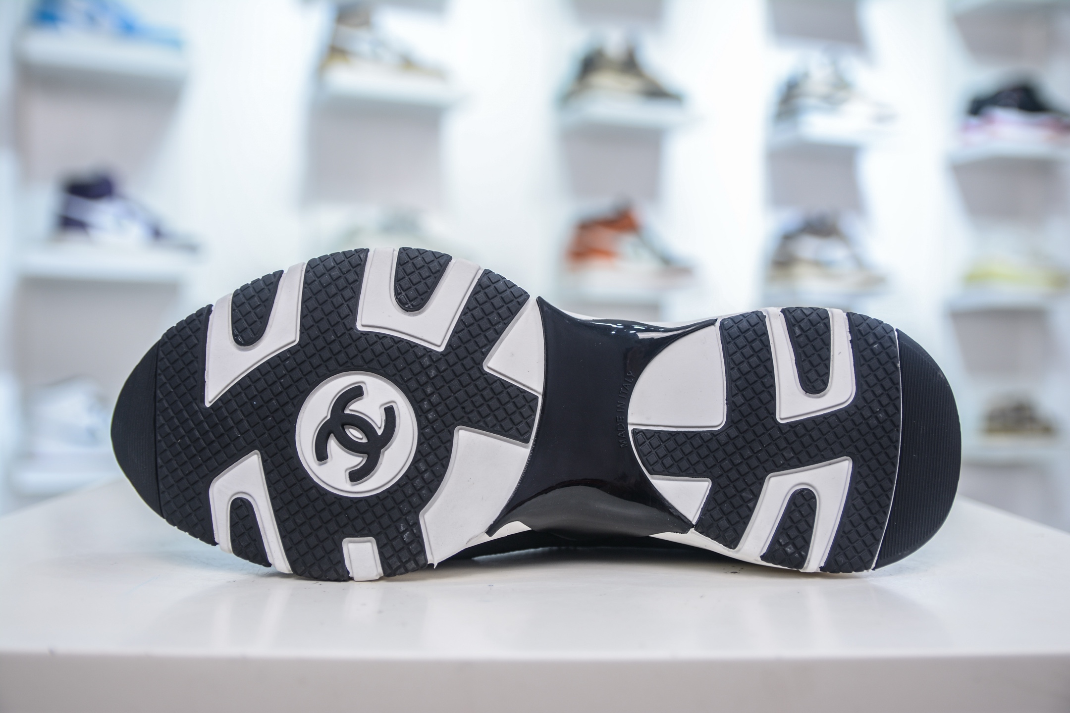 Chanel Women's Black Leather & Suede Sneakers With Iconic CC Logo 6 i1754845907831 4578 0 4