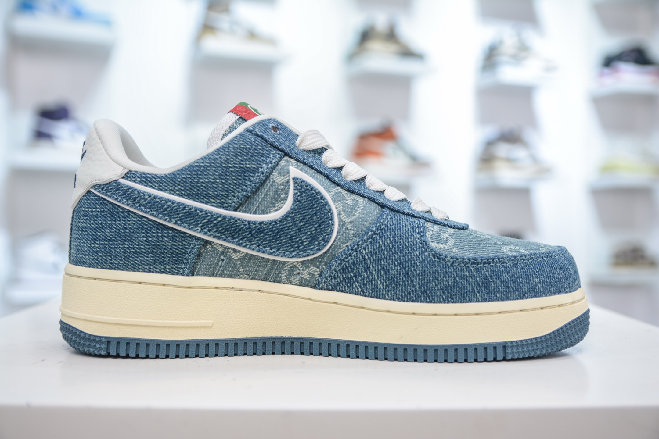 Gucci x Nike Air Force 1 Denim Sneakers - Limited Edition Collaboration 3 i1754927963386 2750 0 2