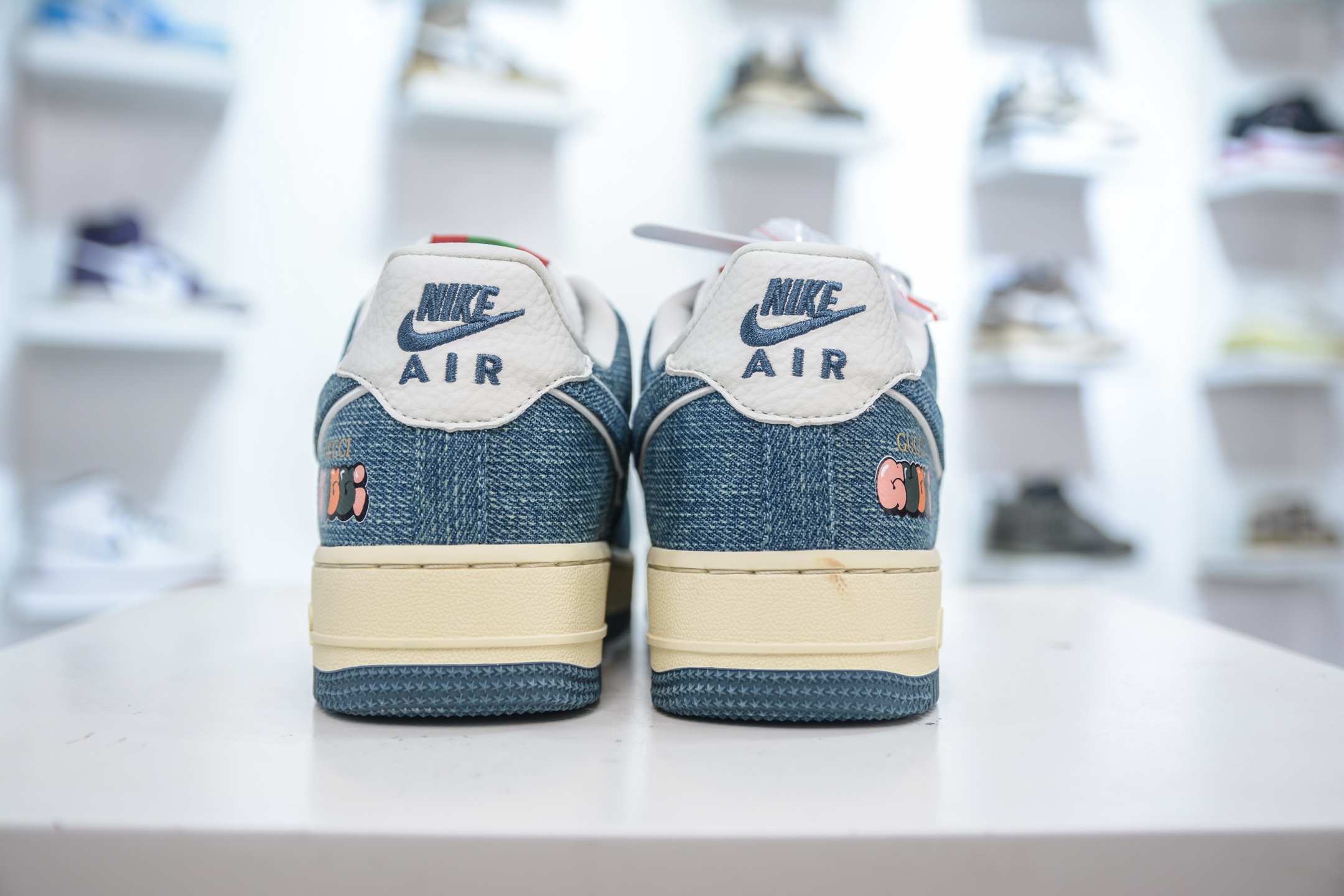 Gucci x Nike Air Force 1 Denim Sneakers - Limited Edition Collaboration 2 i1754927965194 736 0 1