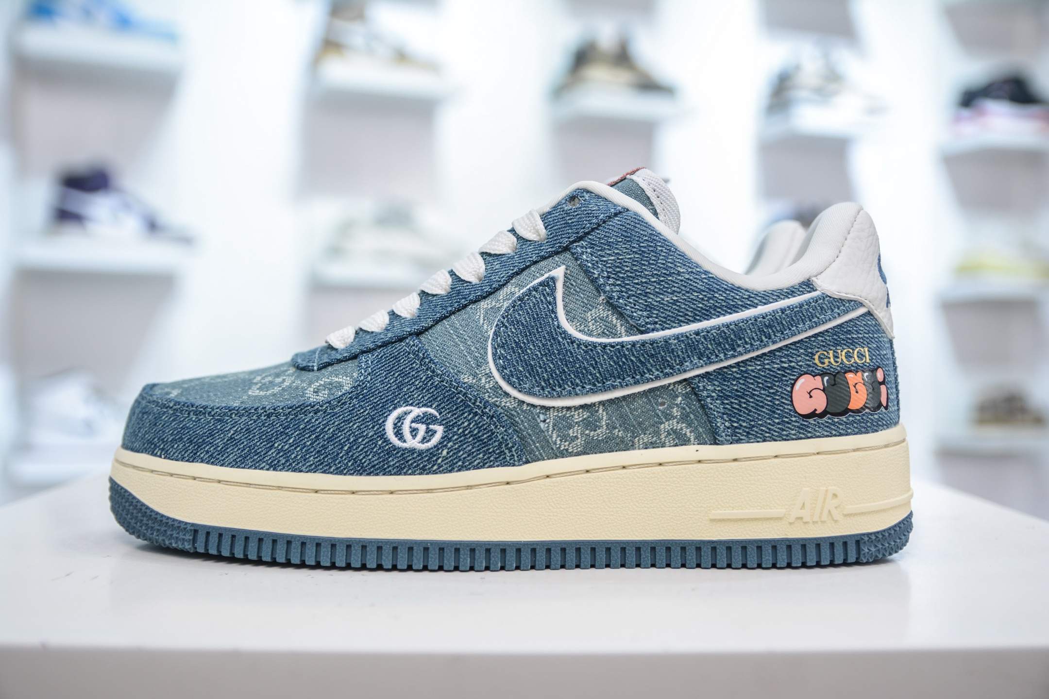 Gucci x Nike Air Force 1 Denim Sneakers - Limited Edition Collaboration 1 i1754927965255 9250 0 0